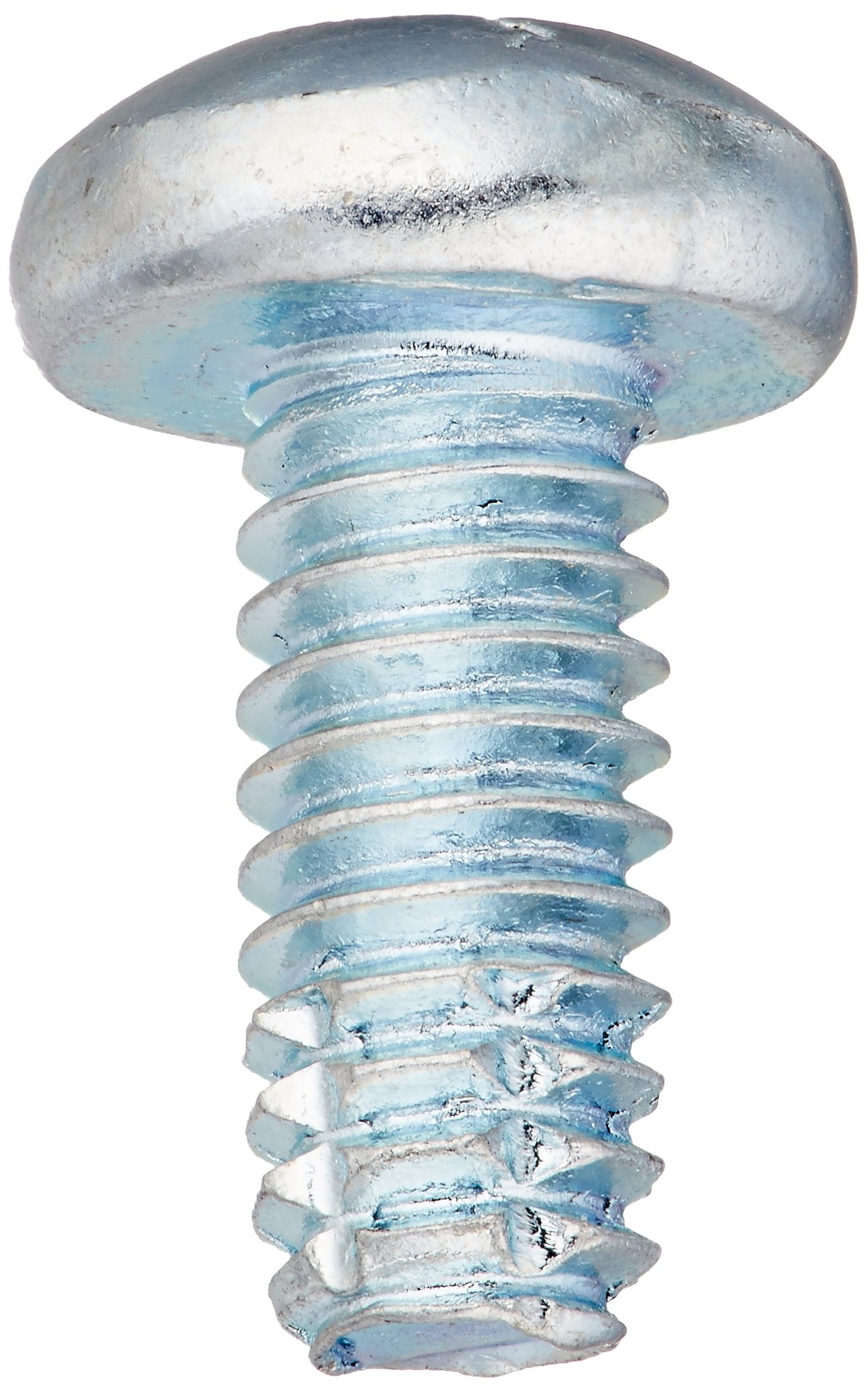 Small Parts 0806FQP #8-32 Steel Thread Cutting Screw, Zinc Plated Pan Head Square Drive Type F, 3/8