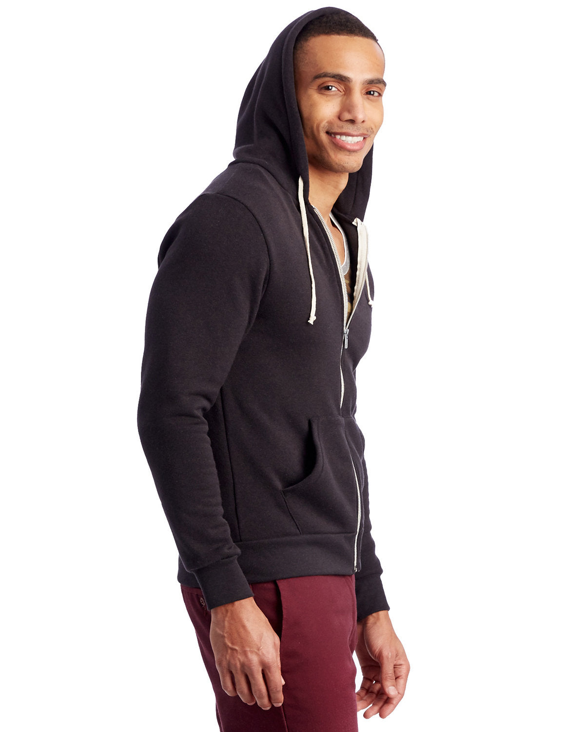 Eco-Friendly Rocky Fleece Zip Hoodie for Men & Women - Sustainable Alternative to Traditional Fleece - Perfect for Outdoor Activities, Hiking, and Casual Wear