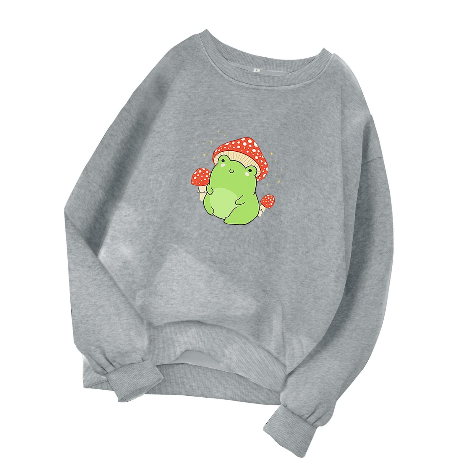 Women's Graphic Print Pullover Sweatshirt - Round Neck Long Sleeve Turtleneck Top | Casual Winter Wear, Street Fashion, Office Outfit