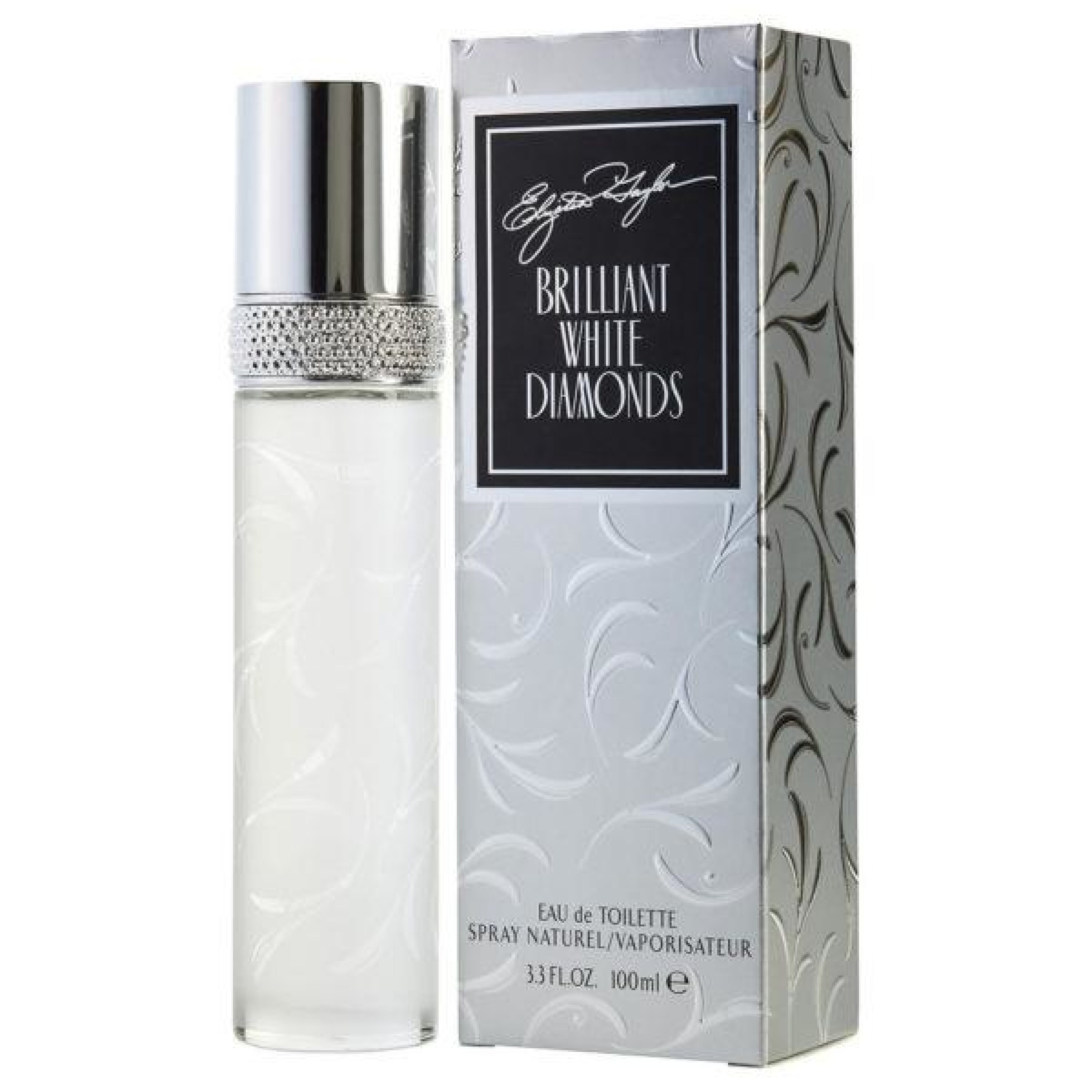 Elizabeth Taylor White Diamonds Brilliant Eau de Toilette Spray for Women, 3.4 oz (100ml) - Floral Fragrance for Evening Wear & Special Occasions