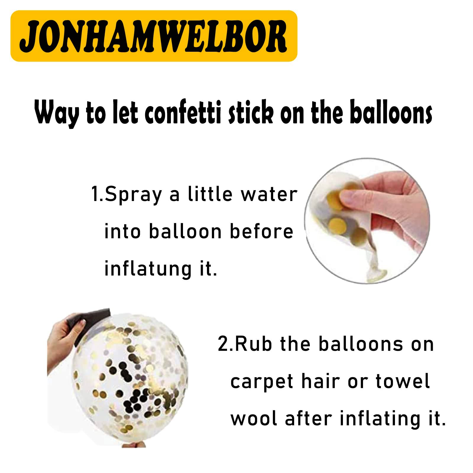 **Jonhamwelbor 38th Birthday Balloons - 15pcs 12 Inch Black Gold Confetti Printed Latex Balloons for Men & Women - Perfect for Birthday Party Decorations, Anniversary Celebrations & Milestone Events**