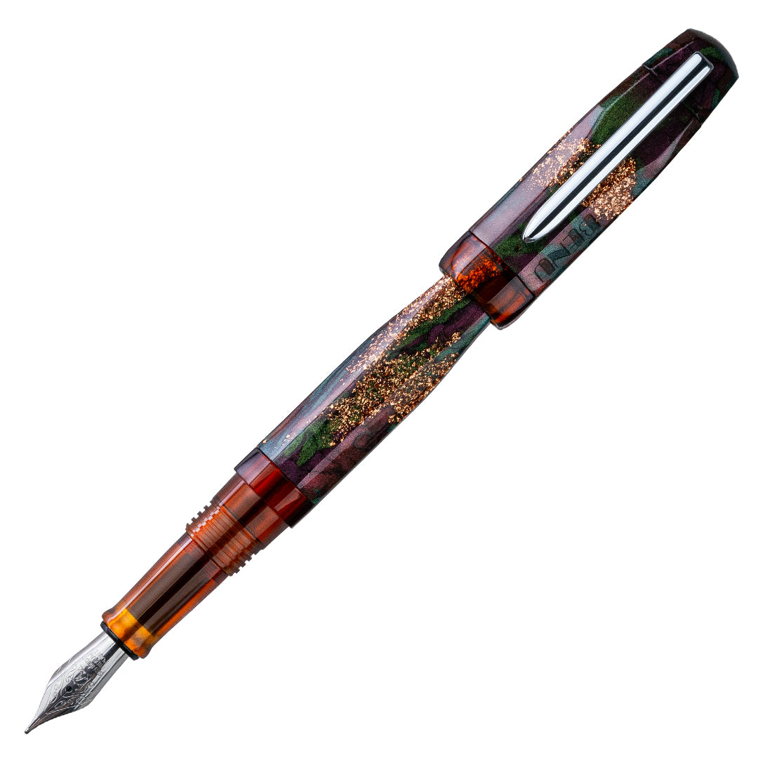 Benu AstroGem Fountain Pen Midas - Luxury Gold-Plated Writing Instrument for Calligraphy & Gift Giving - Perfect for Elegant Signatures, Journaling & Special Occasions