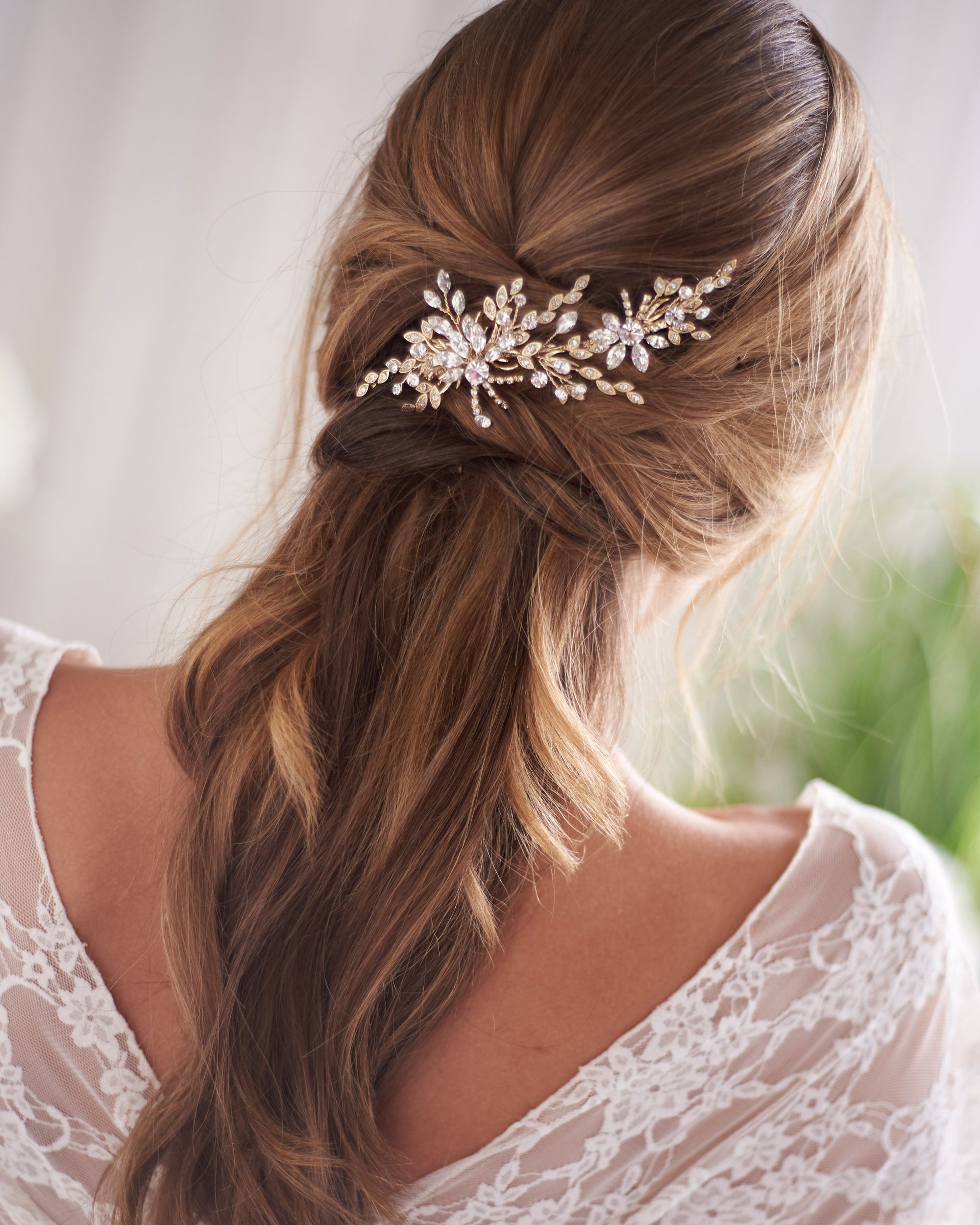 Portia Crystal Hair Clip - Elegant Rhinestone Barrettes for Women & Girls, Perfect for Weddings, Parties & Everyday Use