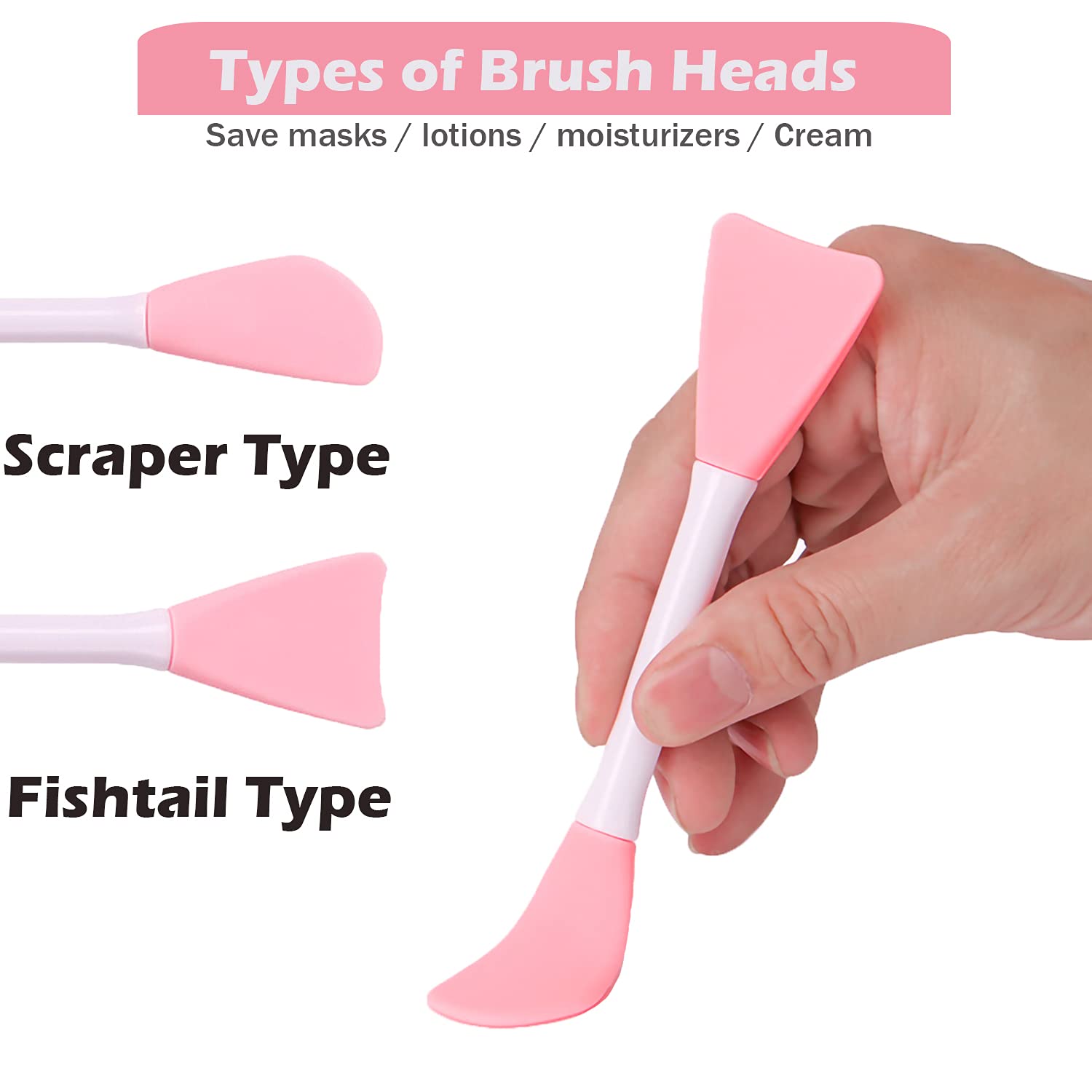 Premium Silicone Face Mask Brush - Flexible Facial Mud & Clay Mask Applicator for Sleeping Mask, Body Lotion & Beauty Tools | Perfect for Spa, Home Skincare & Professional Makeup Application