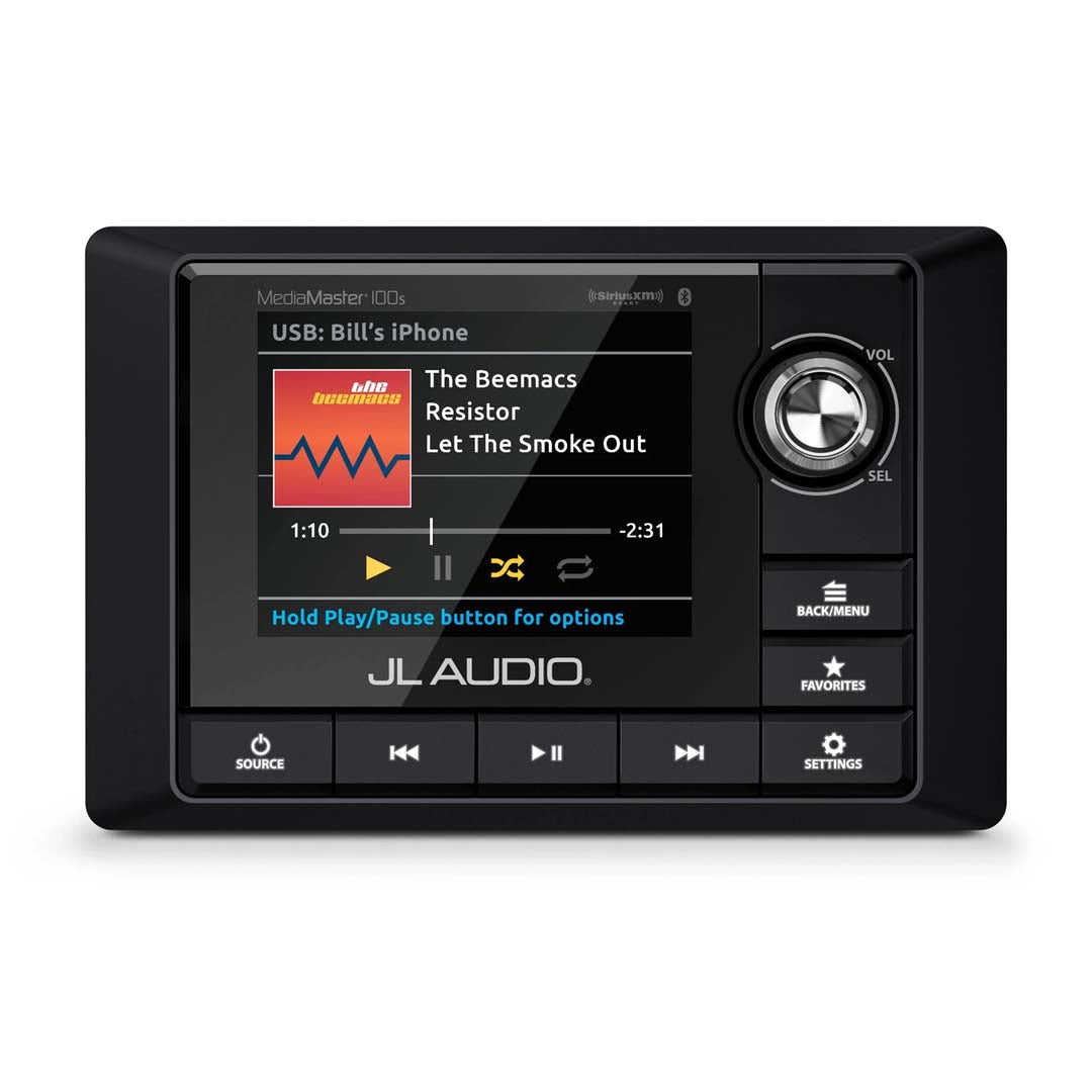 JL Audio MM100s BE MediaMaster - Waterproof Marine Stereo with Full Color LCD Display for Boats, Yachts & Outdoor Adventures