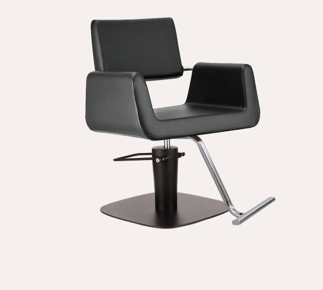 Professional Salon Chair with Ergonomic Design - Hydraulic Lift & 360° Swivel for Hair Styling, Barber & Beauty Salon Use
