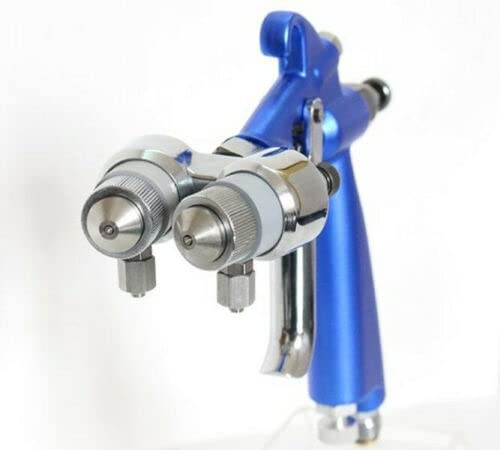 1.2mm HVLP Airbrush Spray Gun with Double Nozzle - Professional Air Compressor Spray Paint Tool for DIY, Crafts, Automotive & Model Painting
