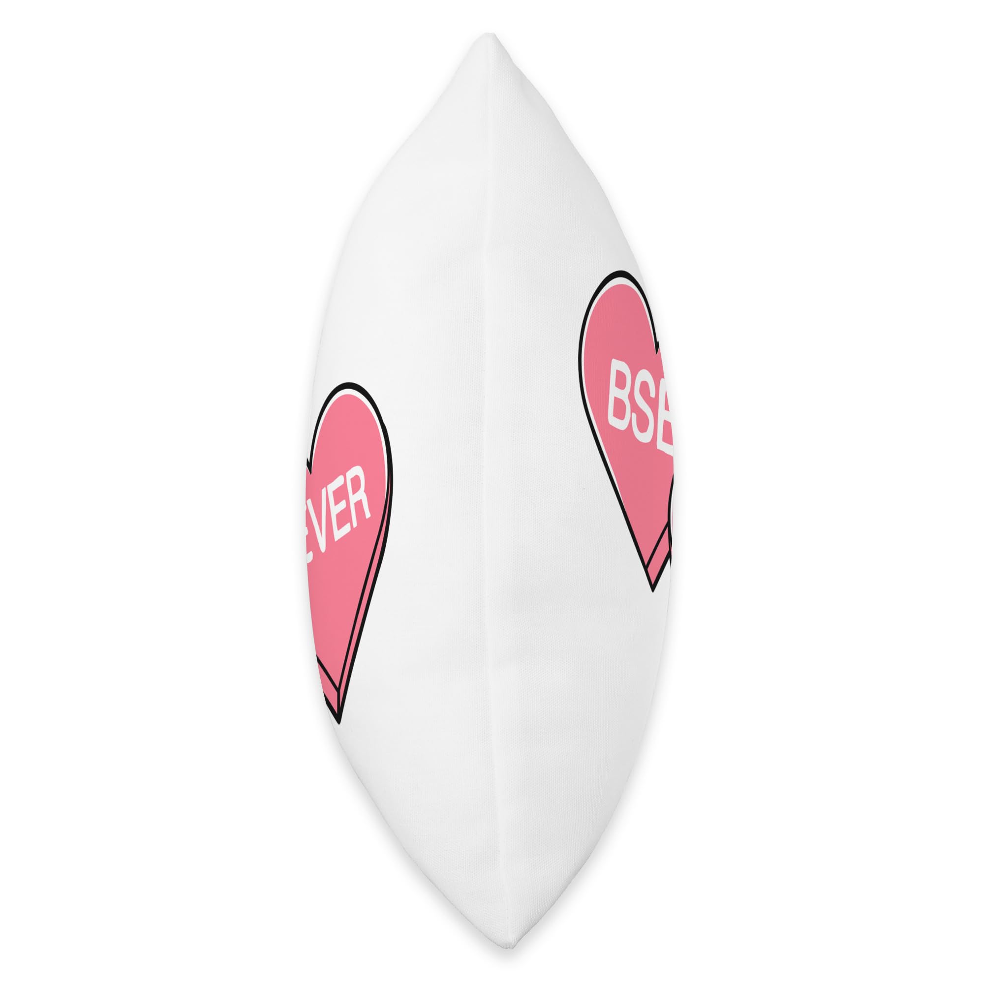 Sweet Candy Hearts White Decorative Throw Pillow - Perfect for Valentine's Day Decor, Bedroom Accent & Cozy Sofa Cushion