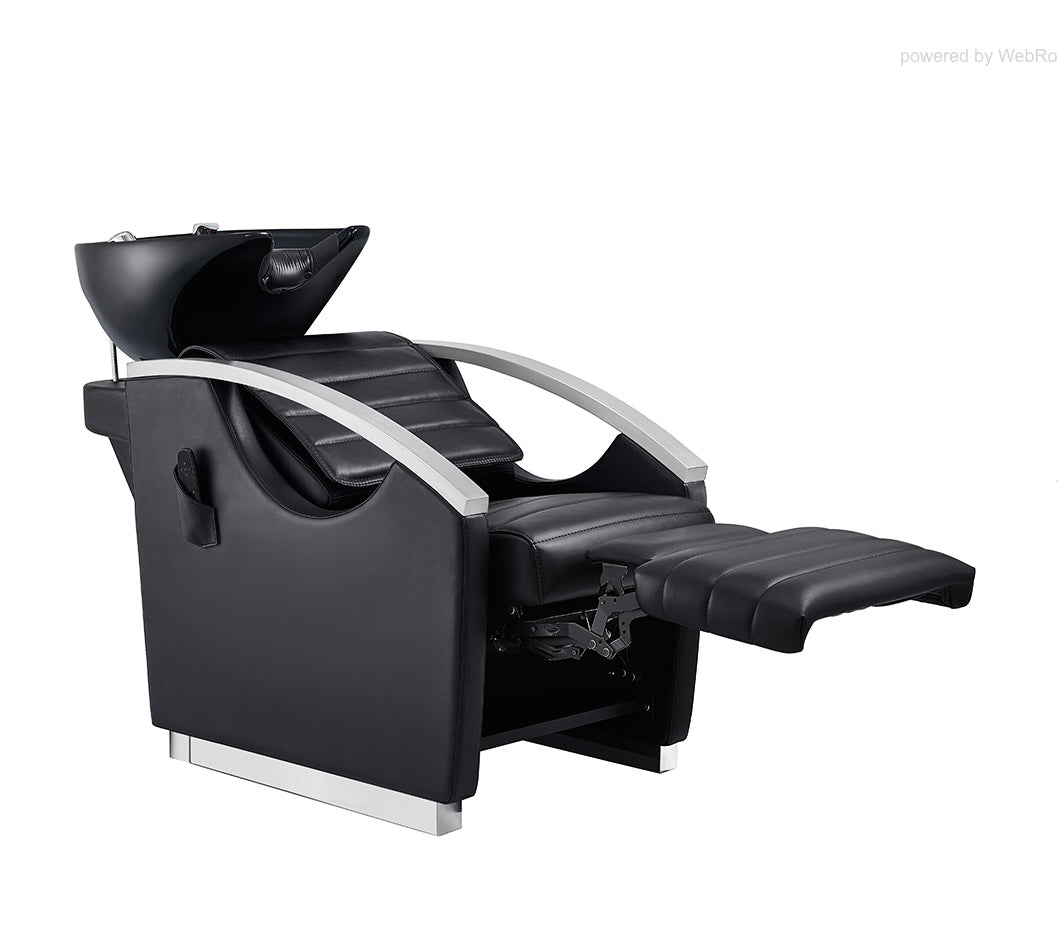 Bella V Reclining Massage Backwash Chair - Ergonomic Full Body Massage with Heat & Vibration for Home & Office Relaxation - Perfect for Living Room, Bedroom, or Spa Use
