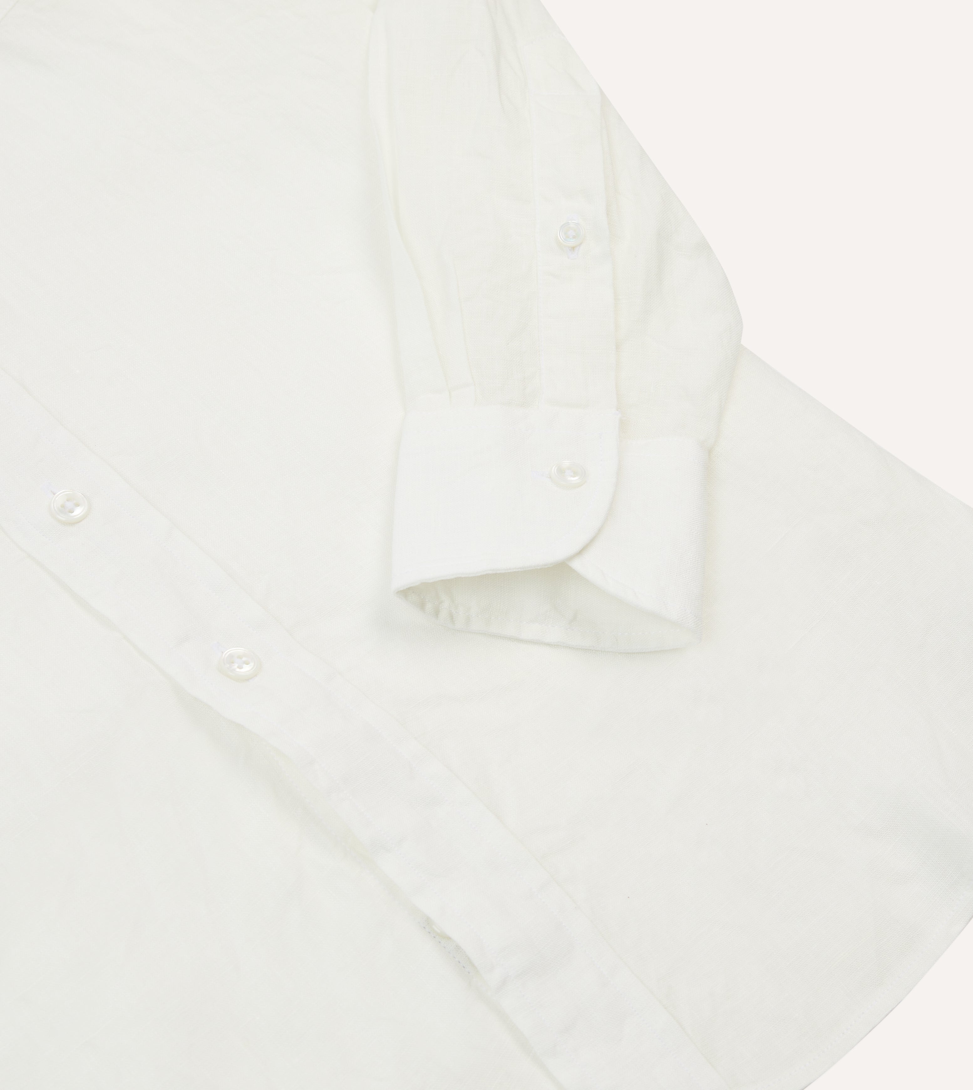Premium Ecru Linen Long Point Collar Shirt for Men - Breathable & Comfortable Summer Business Casual Wear - Perfect for Office, Weddings & Outdoor Events