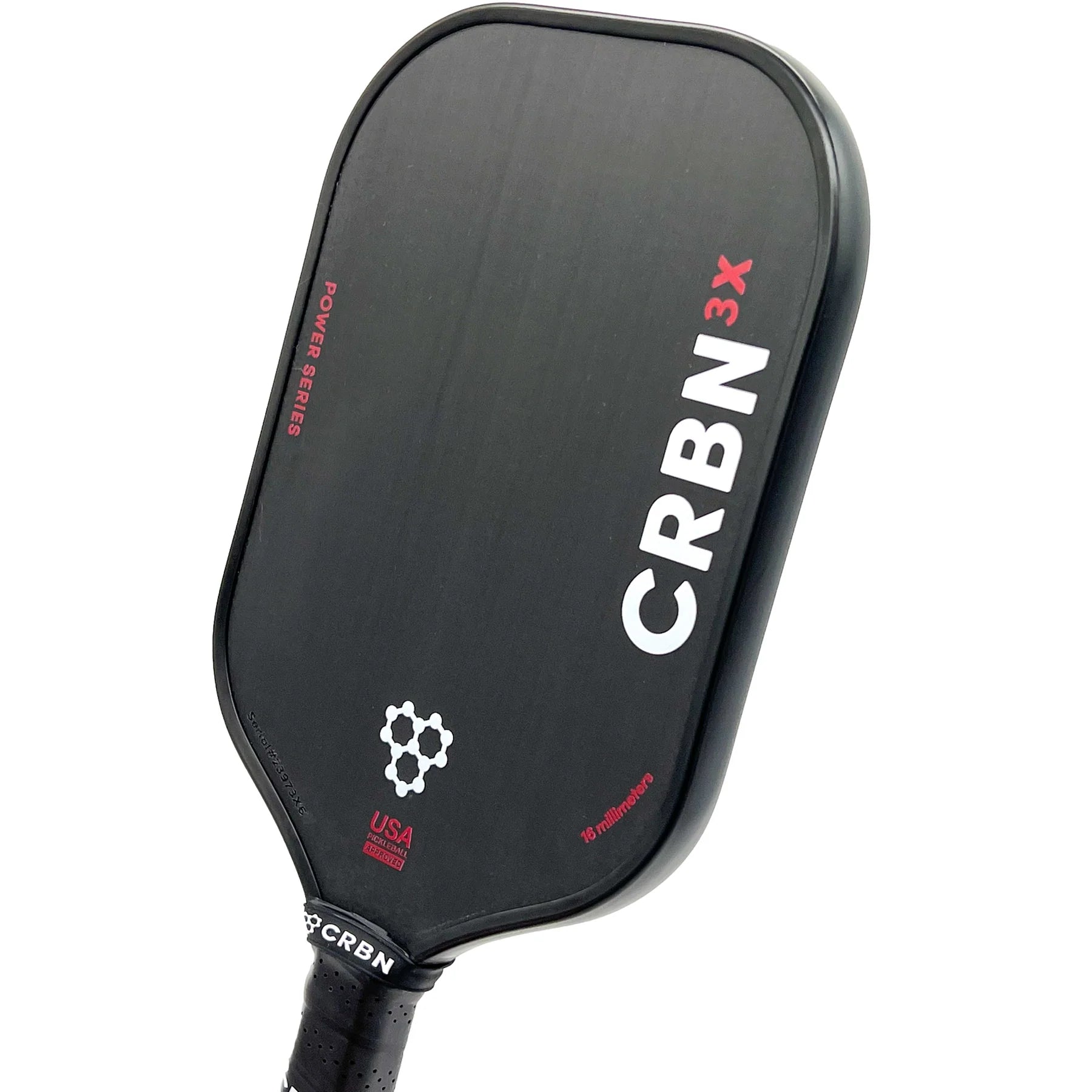 CRBN 3X Power Series Elongated Pickleball Paddle - High Performance Carbon Fiber Paddle for Competitive Play & Outdoor Recreation