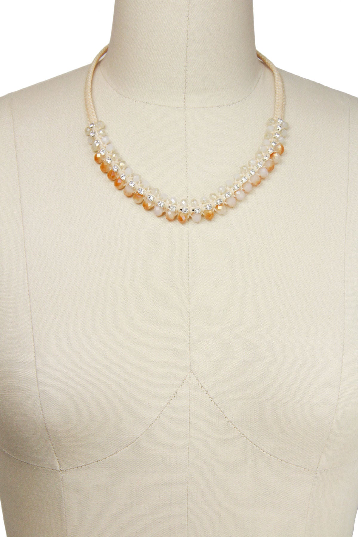 Gabrielle Peach Pendant Necklace - Elegant Gold Plated Jewelry for Women, Perfect for Parties, Weddings & Everyday Wear