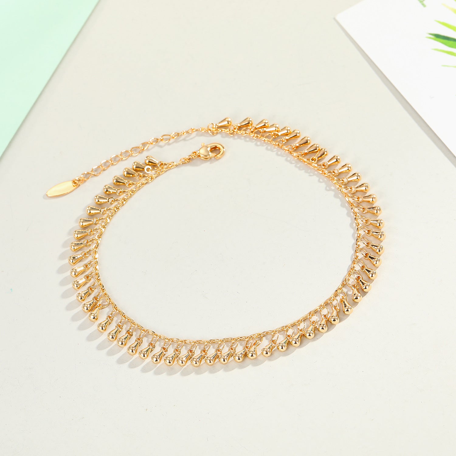 Water drop anklet