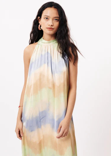 AUBERYA Tie Dye Dress for Women - Stylish Summer Boho Maxi Dress for Beach, Vacation & Casual Wear