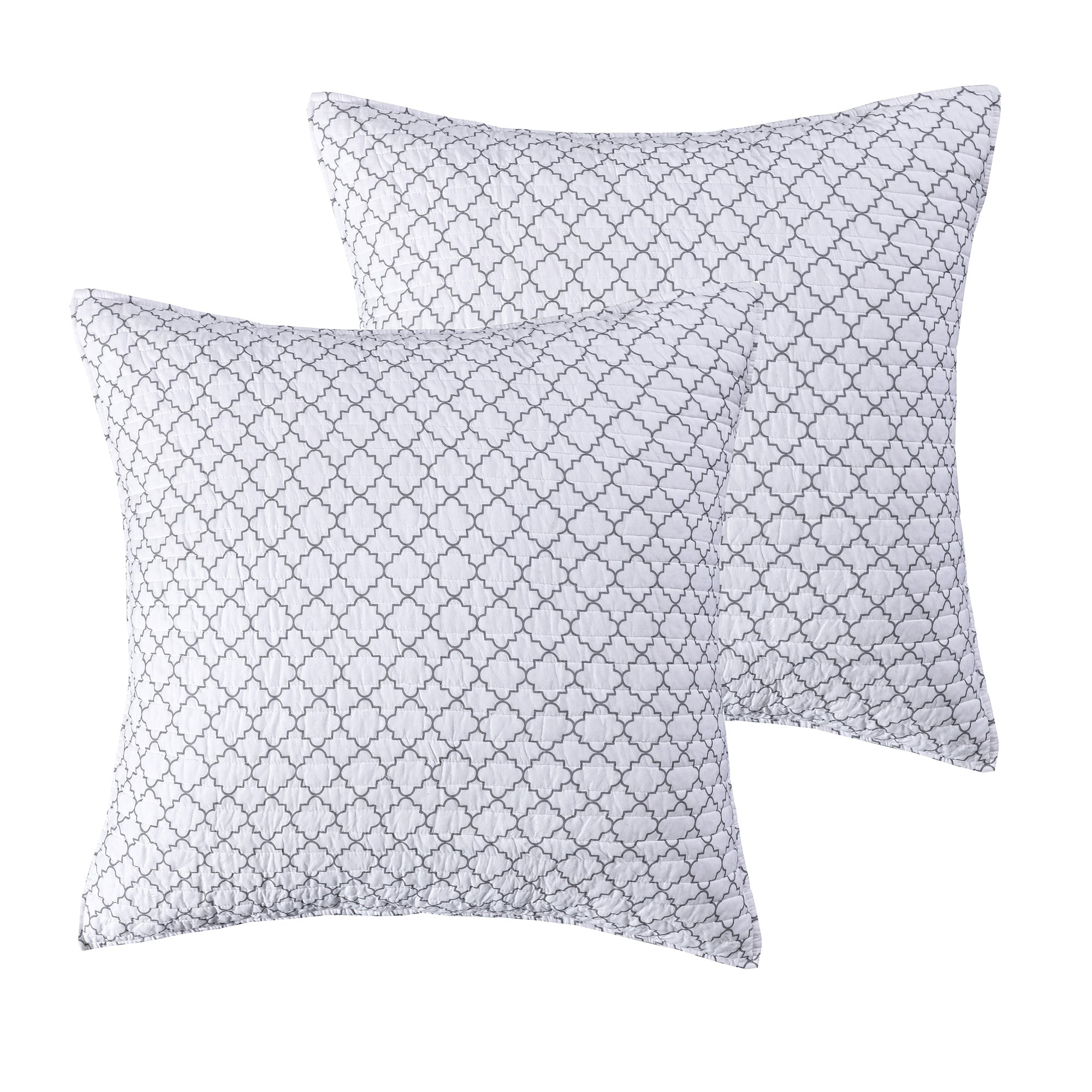 Premium Pisa Quilt Set with 2 Euro Shams & 2 Decorative Throw Pillows - Luxury Bedding Bundle for Master Bedroom, Guest Room & Home Decor