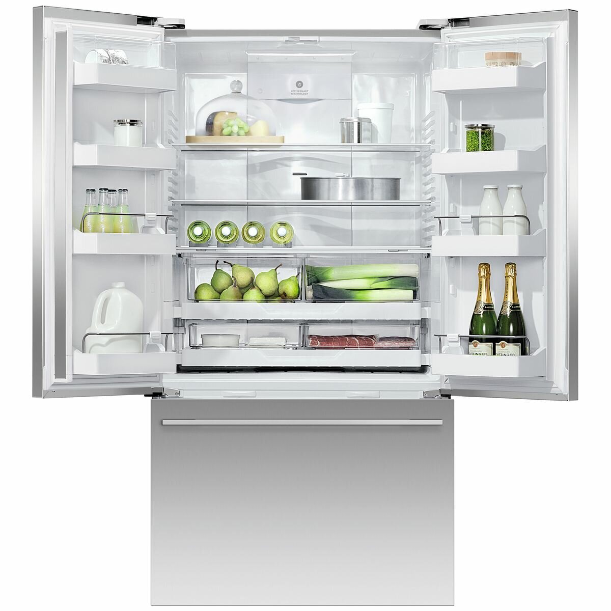 Fisher & Paykel 569L French Door Refrigerator RF610ADX5 - Energy Efficient Stainless Steel Fridge for Modern Kitchens & Large Families