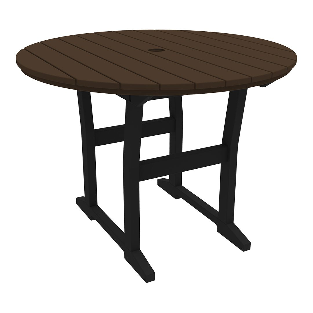 Coastline Cafe Round Dining Table - 36 Inch Modern Kitchen Table for Small Spaces, Breakfast Nook & Apartment - Perfect for Coffee Shops, Restaurants & Home Decor