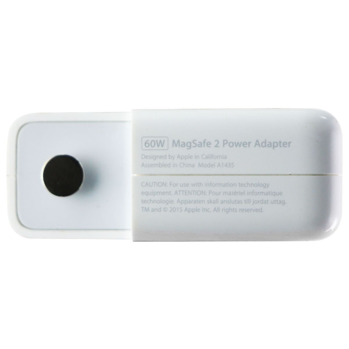 Apple 60W MagSafe 2 Power Adapter (A1435) with 3-Prong Cable - Fast Charging for MacBook Pro/Air - Perfect for Home, Office & Travel Use