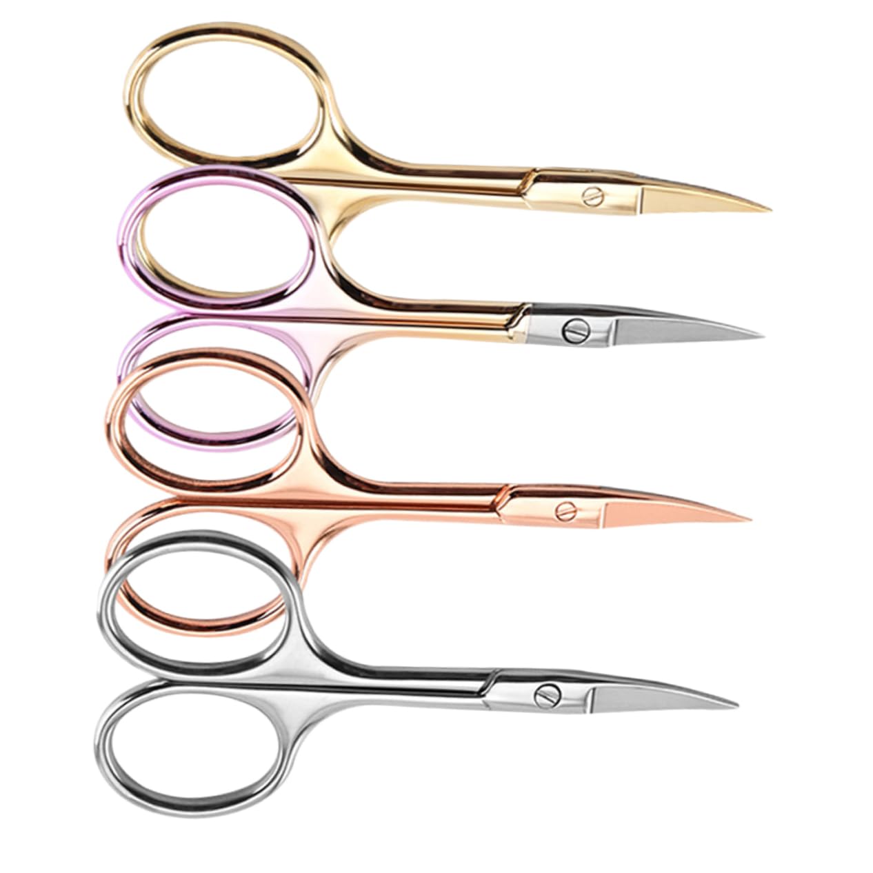 Premium 3-Piece Beard & Mustache Grooming Kit - Professional Stainless Steel Facial Scissors, Nose Hair Trimmer & Eyebrow Scissors for Men - Perfect for Home & Travel Grooming Essentials
