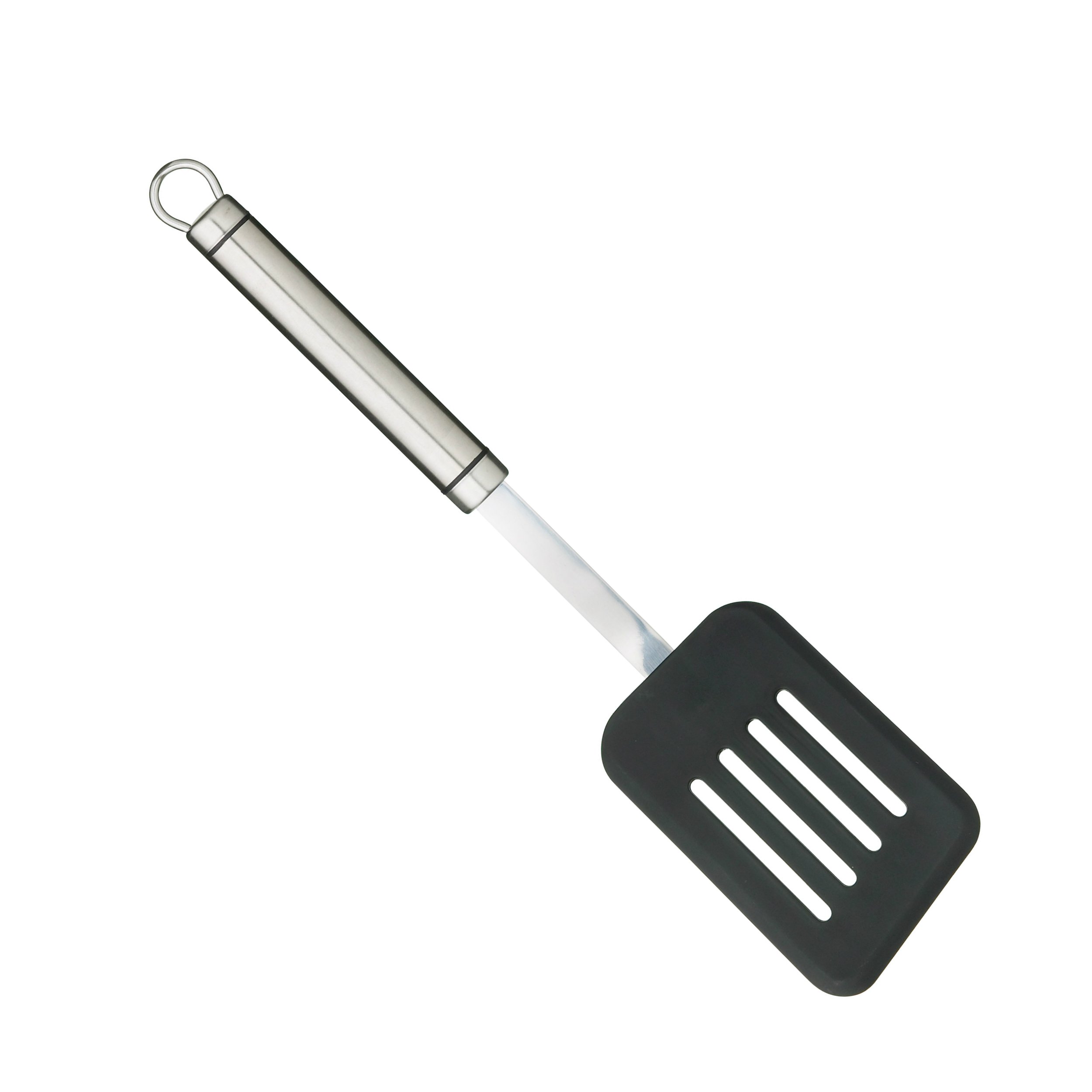 Kitchen Craft Oval Handled Slotted Turner - Stainless Steel Spatula for Flipping Pancakes, Burgers & Eggs - Perfect for Nonstick Pans, Grilling & Cooking Breakfast - Durable Kitchen Utensil for Home Chefs