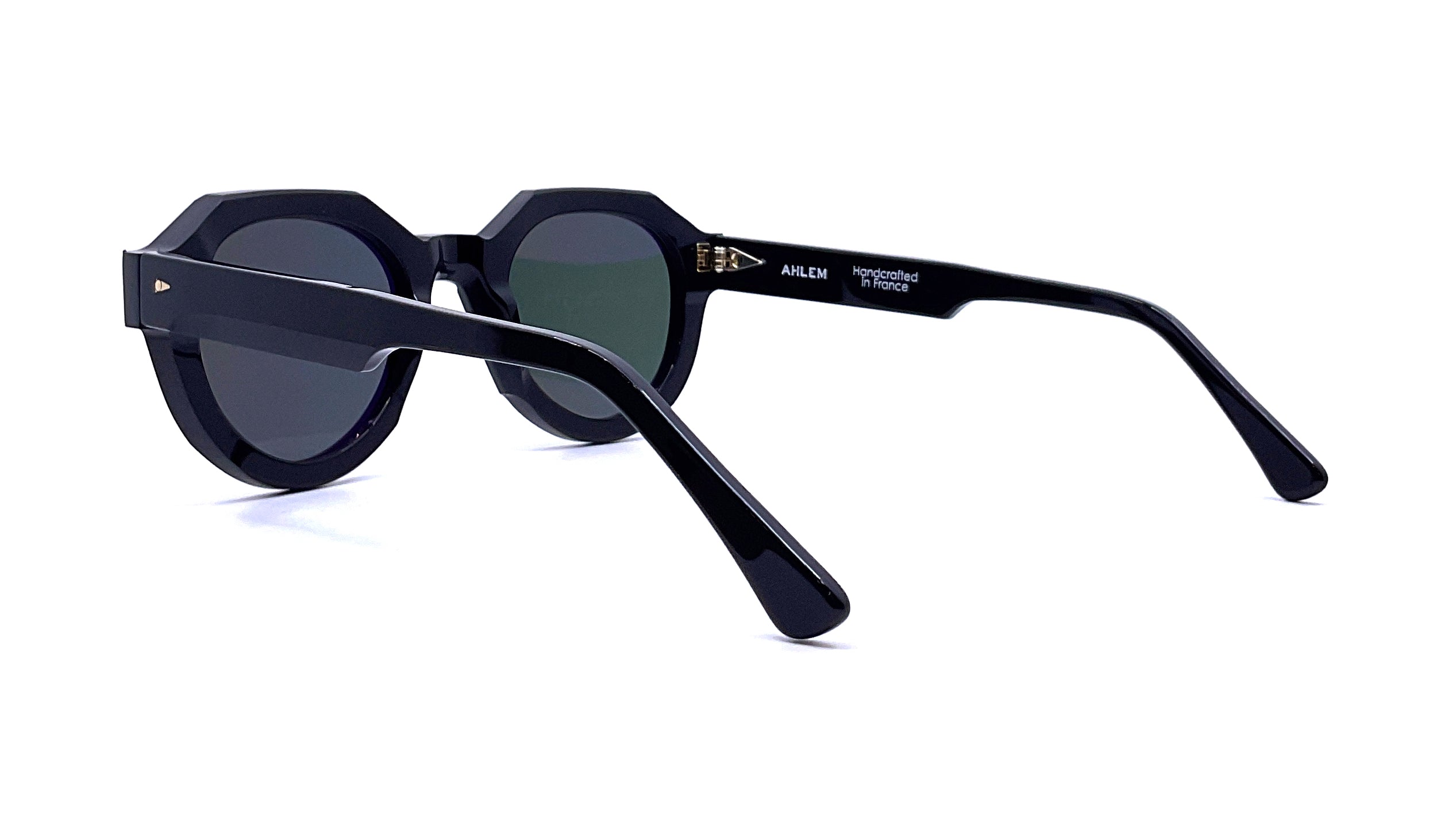 Ahlem Marcadet Black Sunglasses - Polarized UV Protection for Men & Women - Stylish Luxury Shades for Driving, Travel & Outdoor Activities