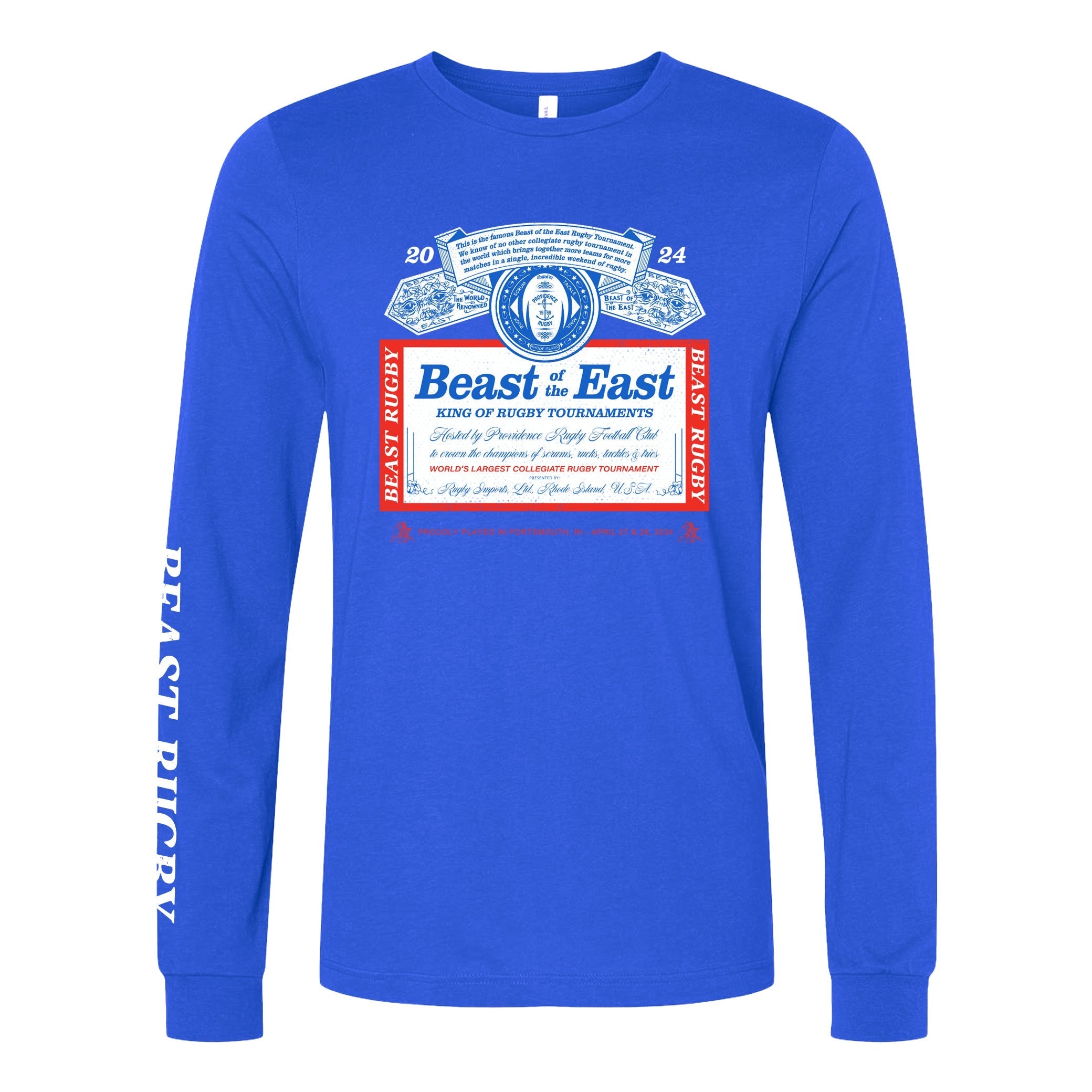 BOE 2024 King of Rugby Long Sleeve Jersey - Premium Performance Rugby Shirt for Men - Perfect for Training, Matches & Casual Wear