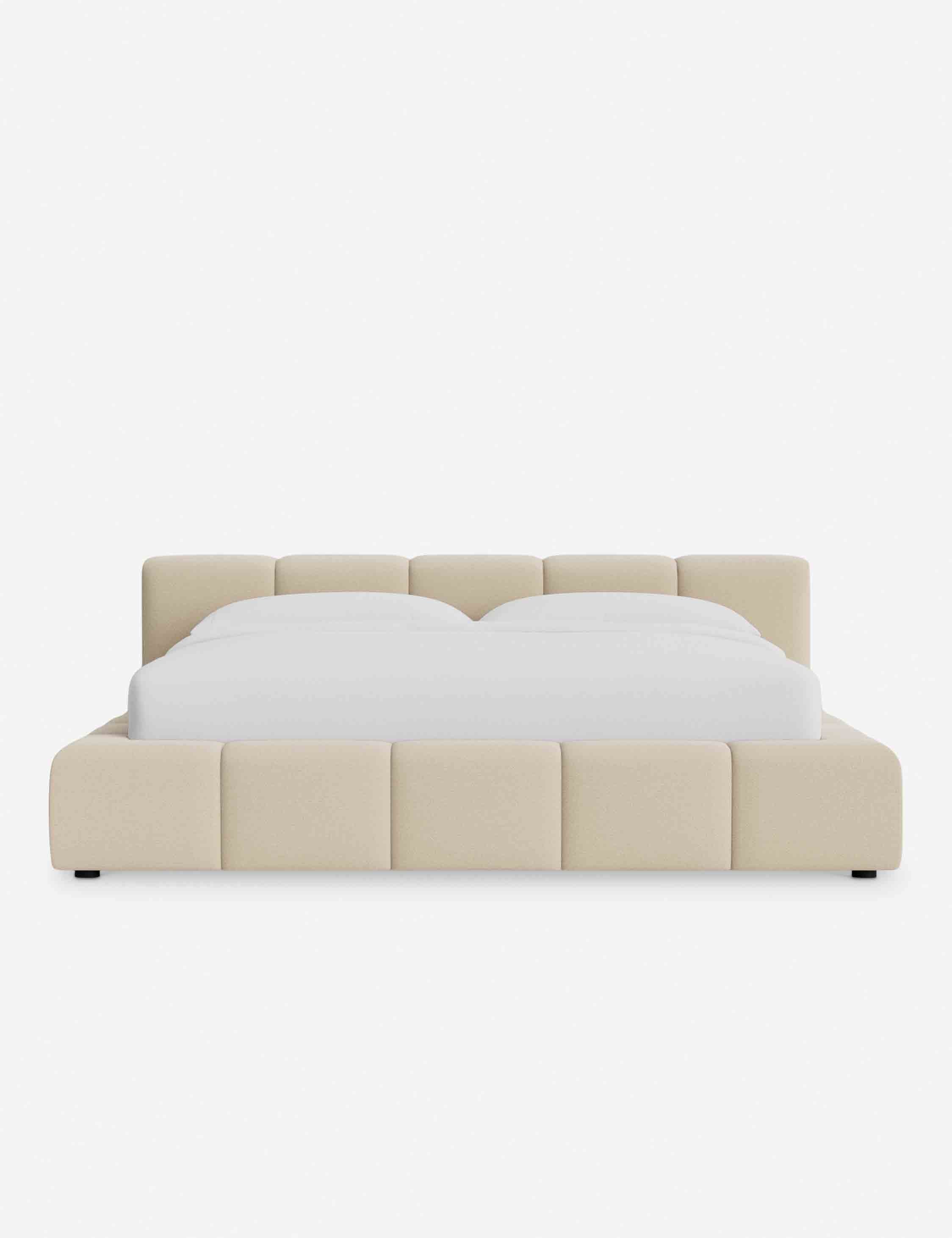 Cambry Platform Bed Frame - Modern Wooden Bed with Headboard & Storage, Queen Size, Easy Assembly - Perfect for Bedrooms, Guest Rooms & Small Apartments