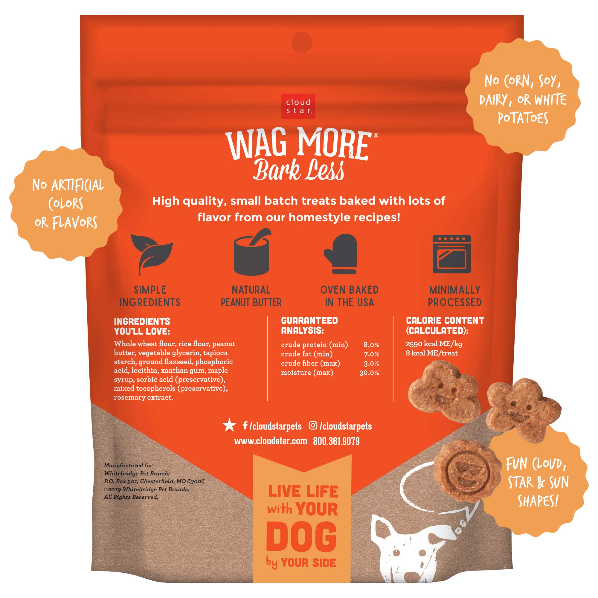 Cloud Star Wag More Bark Less Original Soft & Chewy Dog Treats - Corn & Soy Free, Made in USA - Healthy Natural Snacks for Dogs - Perfect for Training, Rewards & Daily Treats