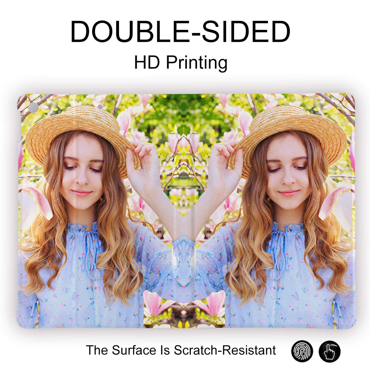 SHUMEI Custom Photo Case for iPad 10.2 inch 7th/8th/9th Generation (2019-2021) - Personalized Picture Leather Soft TPU Cover with Microfiber Lining & Auto Sleep/Wake | Protective Case for Work, School & Travel