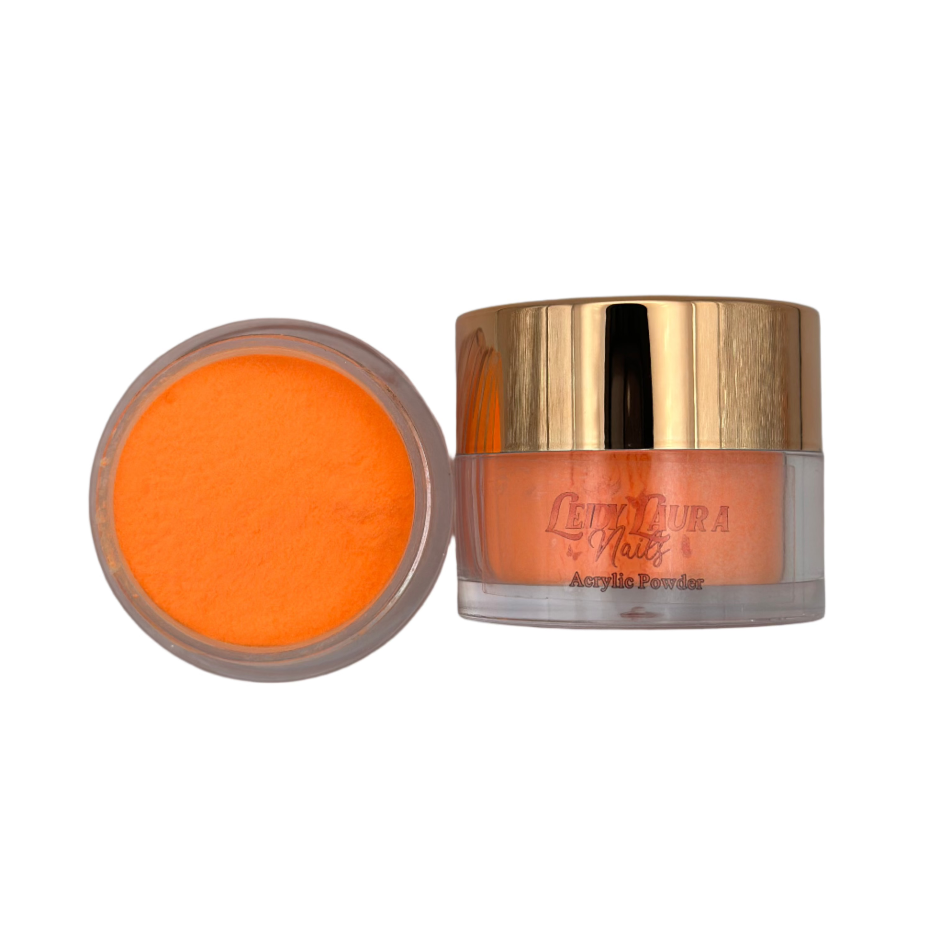 3D Hot Orange Acrylic Art Powder - 0.50 oz for Nail Art, Resin Crafts & DIY Projects - Vibrant Pigment for Creative Designs