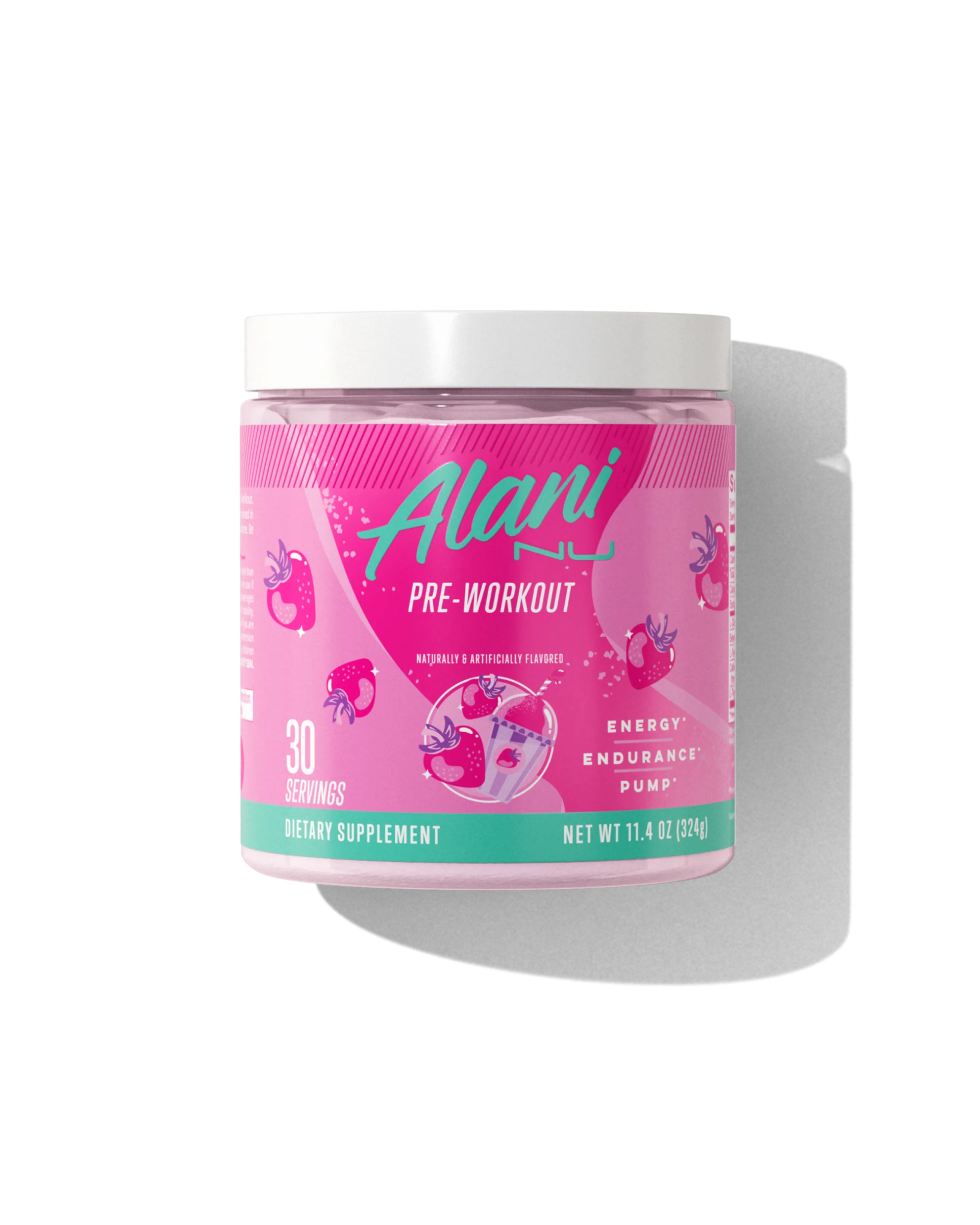 Alani Nu Original Pre Workout Powder - Energy & Focus Booster for Gym, Running & Fitness Training | Berry Lemonade Flavor