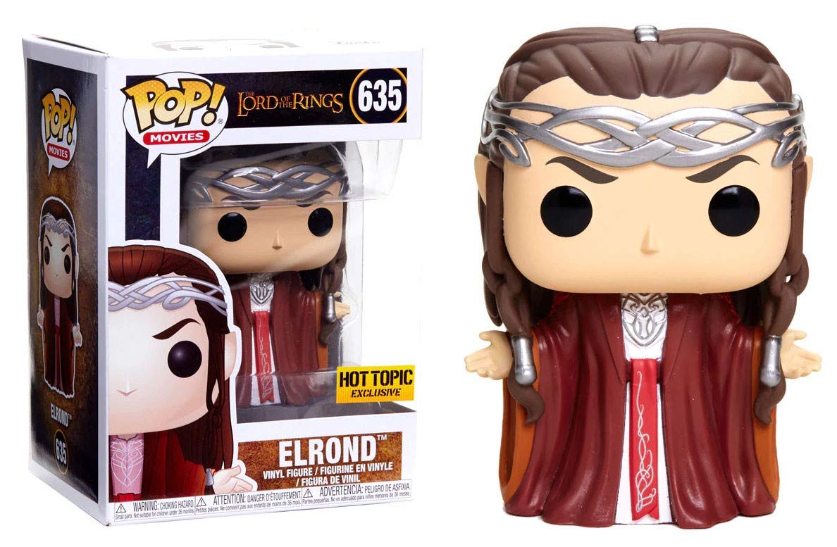 Funko POP! Elrond Lord of The Rings Vinyl Figure #635 - Hot Topic Exclusive Collectible Toy for Movies Fans & Gift Idea