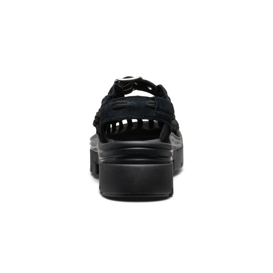 Unisex UNEEK PLT Mary Jane Sneakers - Black/Black | Comfortable Casual Shoes for Women & Men | Perfect for Walking, Work & Everyday Wear