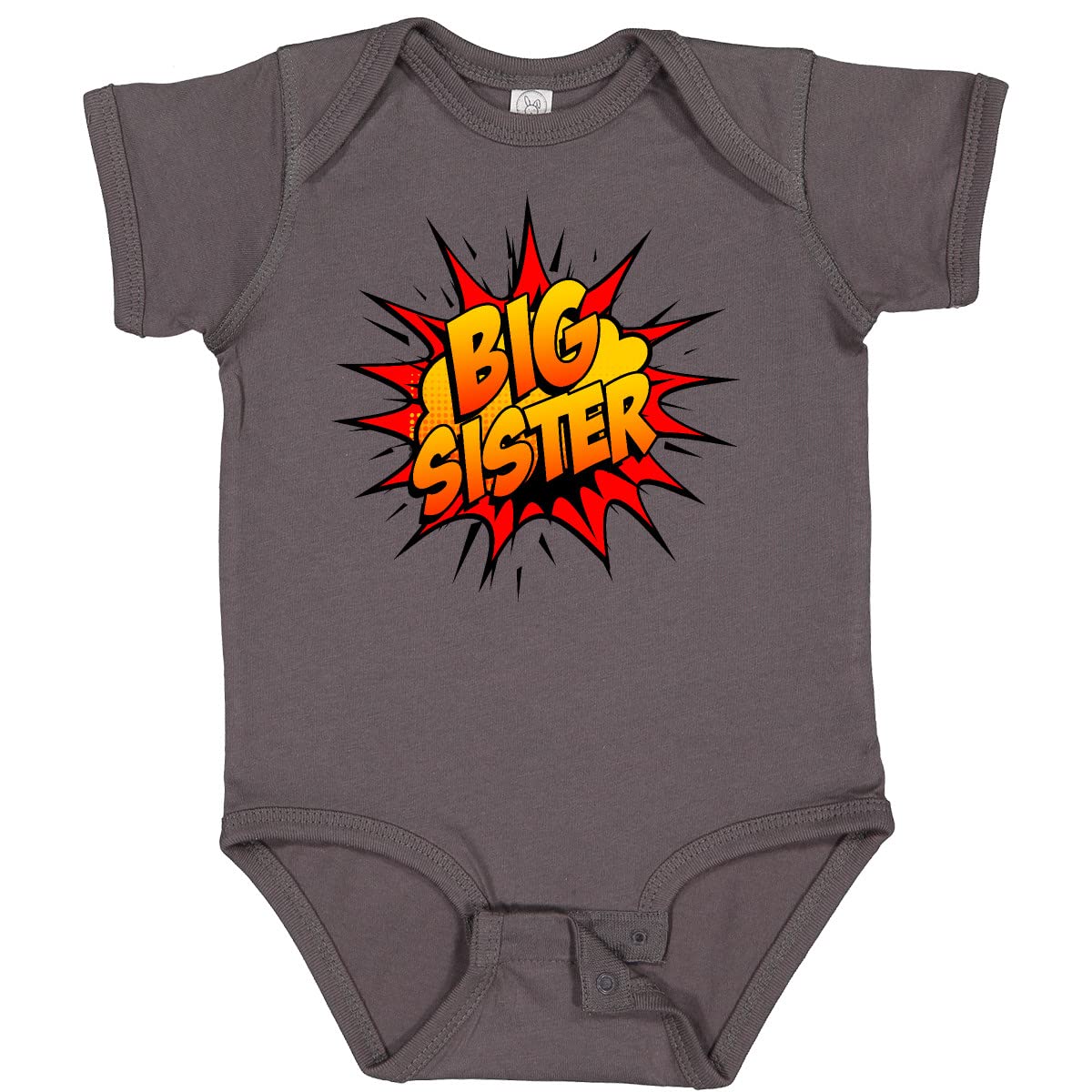 Inktastic Big Sister Super Hero Baby Bodysuit - Cute Sibling Outfit for Newborns & Infants - Perfect for Family Photos, Birth Announcements & Special Occasions