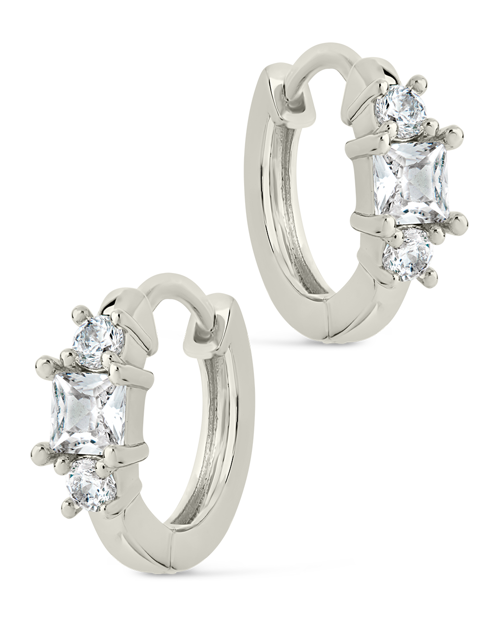 Kendall CZ Hoop Earrings for Women - Sparkling Cubic Zirconia Stud Earrings | Perfect for Parties, Weddings & Everyday Wear