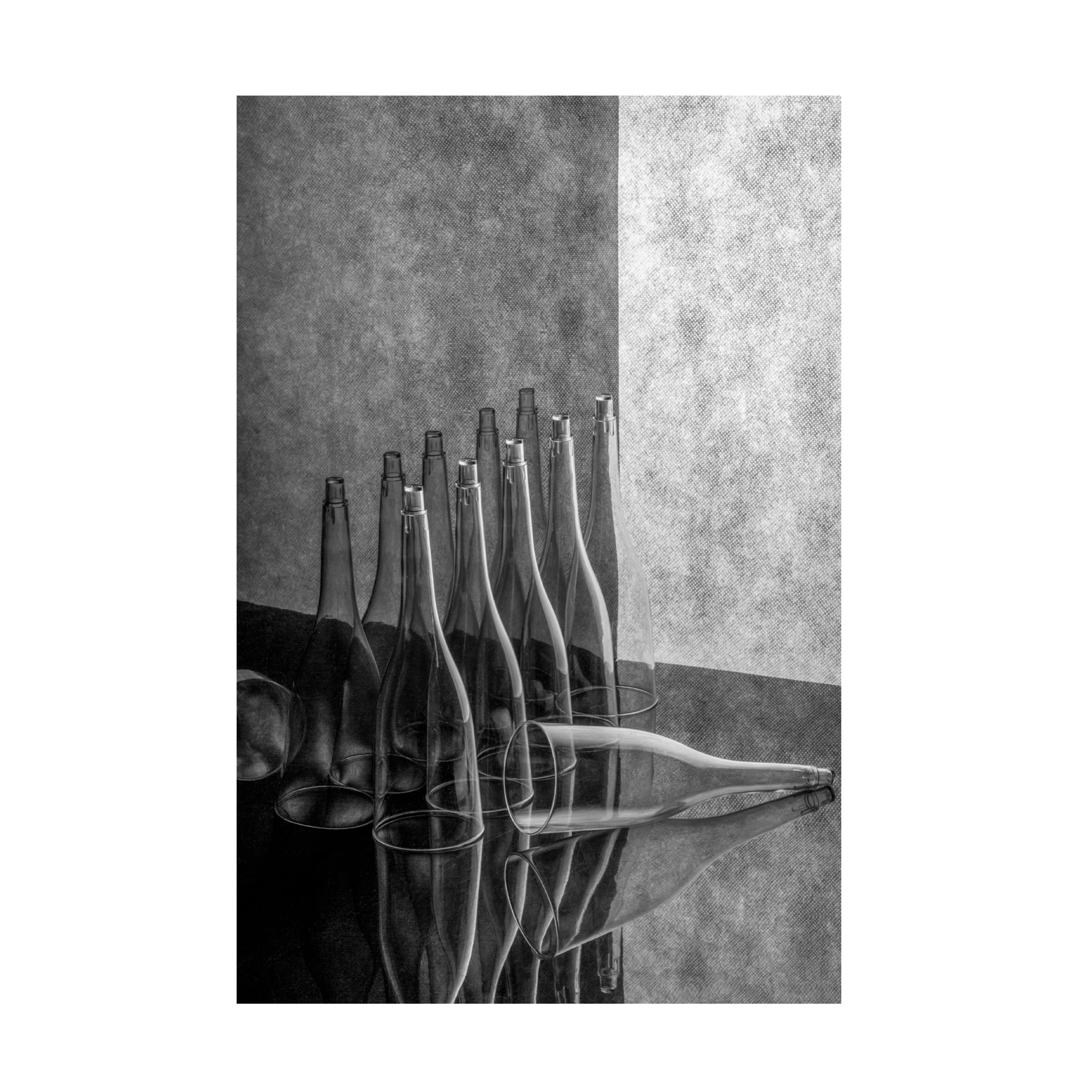 Brig Barkow 'Still Life With Transparent Figures' Canvas Wall Art Print - Modern Abstract Painting for Living Room, Bedroom & Office Decor