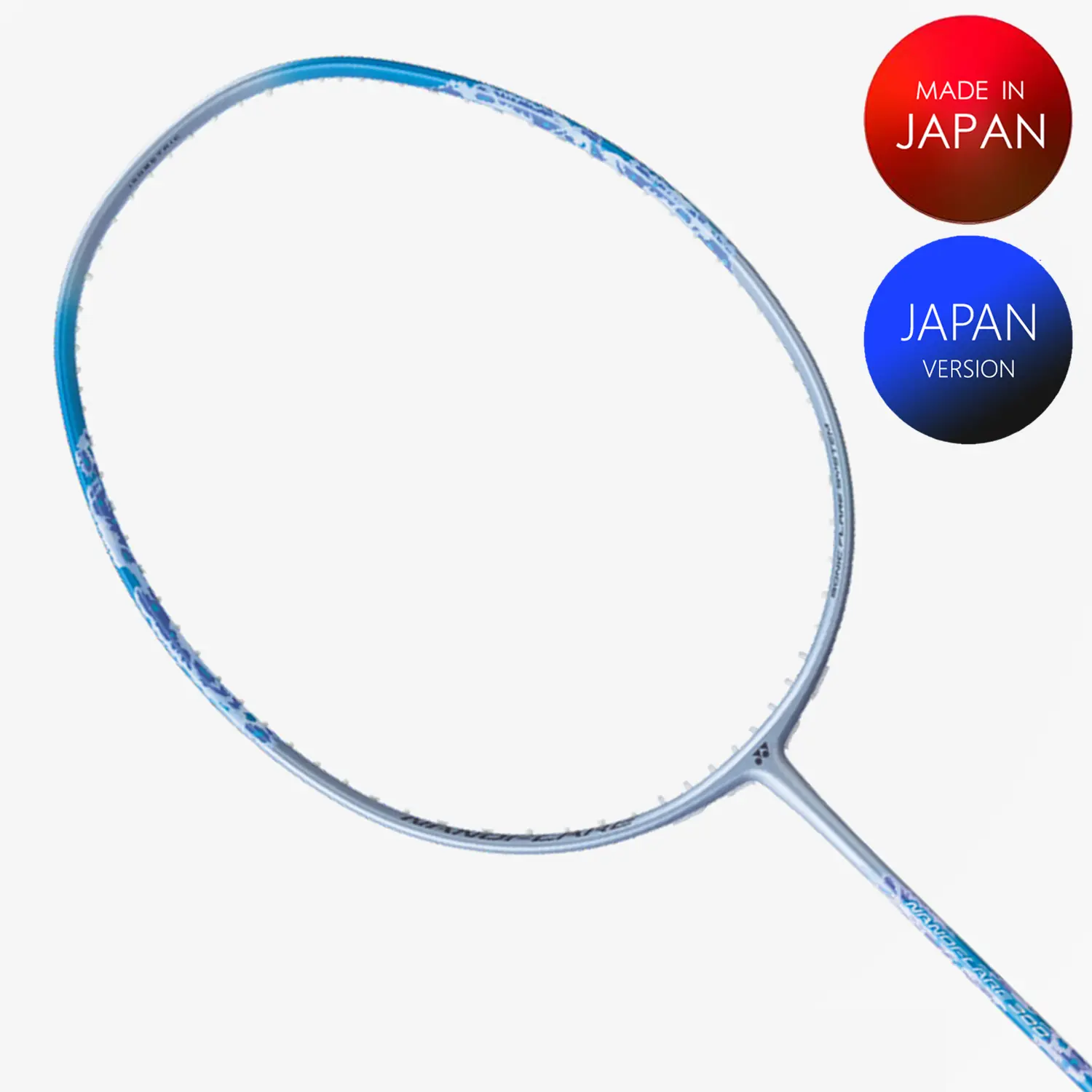 Yonex Nanoflare 300 Badminton Racket - Lightweight Carbon Fiber Shaft for Speed & Control (Ice Blue) | Perfect for Competitive Play & Training Sessions