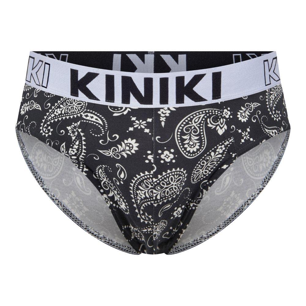 Kiniki Men's Cotton Printed Brief Underwear - Soft, Breathable & Comfortable for All-Day Wear - Gym, Workout, Running, Yoga & Travel - Perfect for Sports, Casual Outfits & Active Lifestyle - Great Gift for Men - Ideal for Home, Office, Outdoor Activities & Lounge Wear