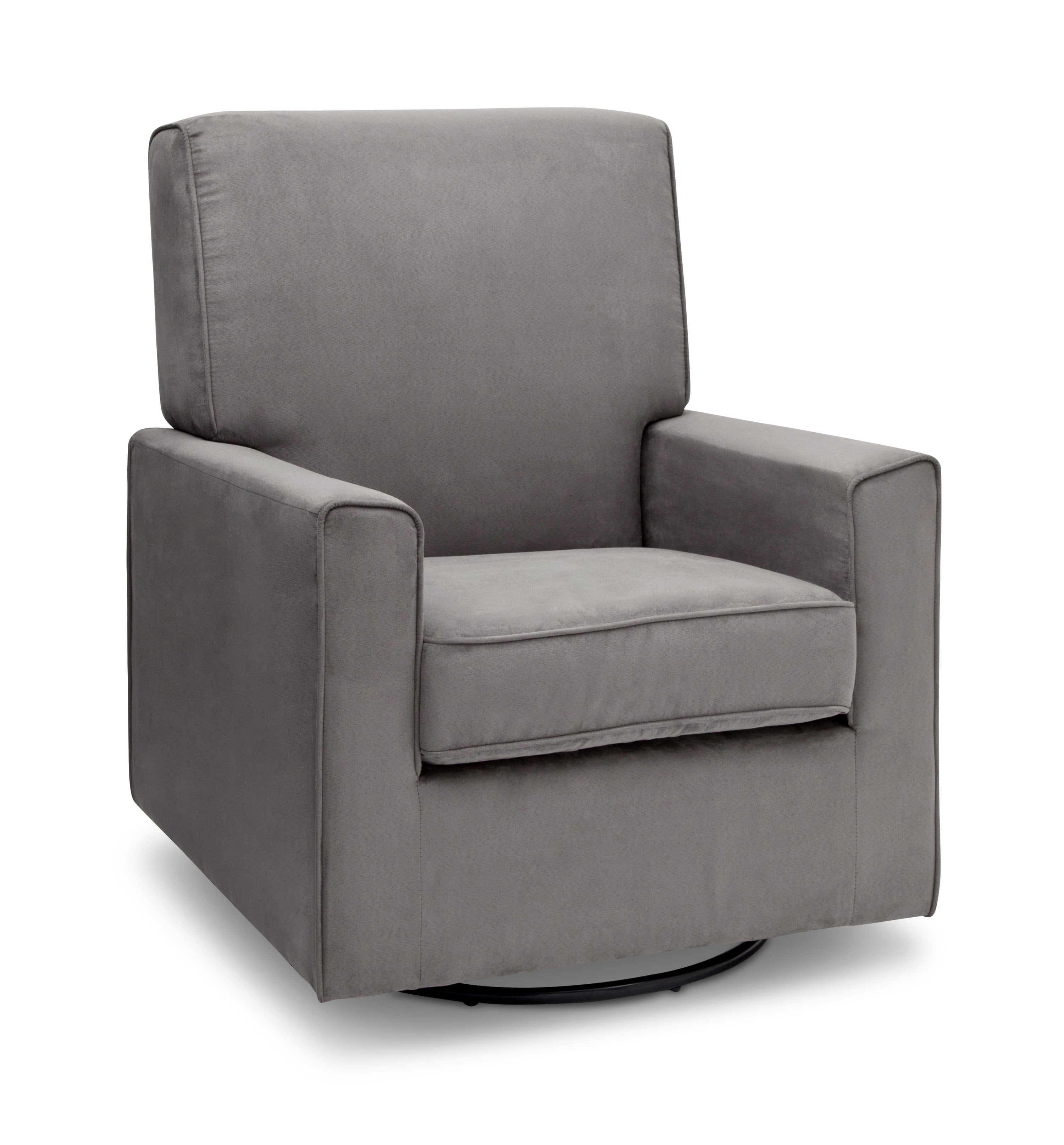 Ava Upholstered Glider Recliner Chair - Comfortable Nursery Rocking Chair for Breastfeeding & Baby Room - Perfect for Nursing, Reading & Relaxing in Nursery, Bedroom or Living Room