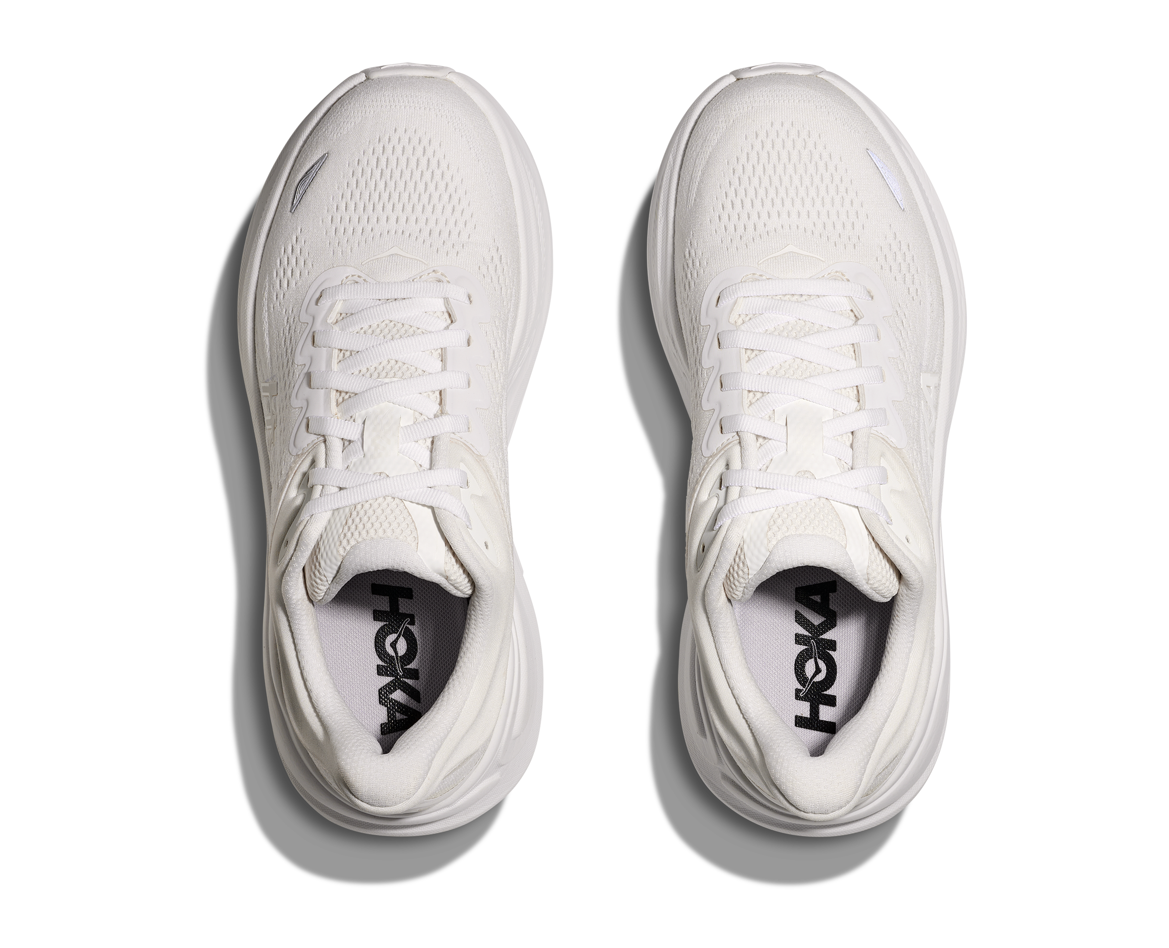 Hoka Women's Bondi 9 WIDE Running Shoes - White/White (WWH) | Cushioned Comfort for Long Distance Running & Walking
