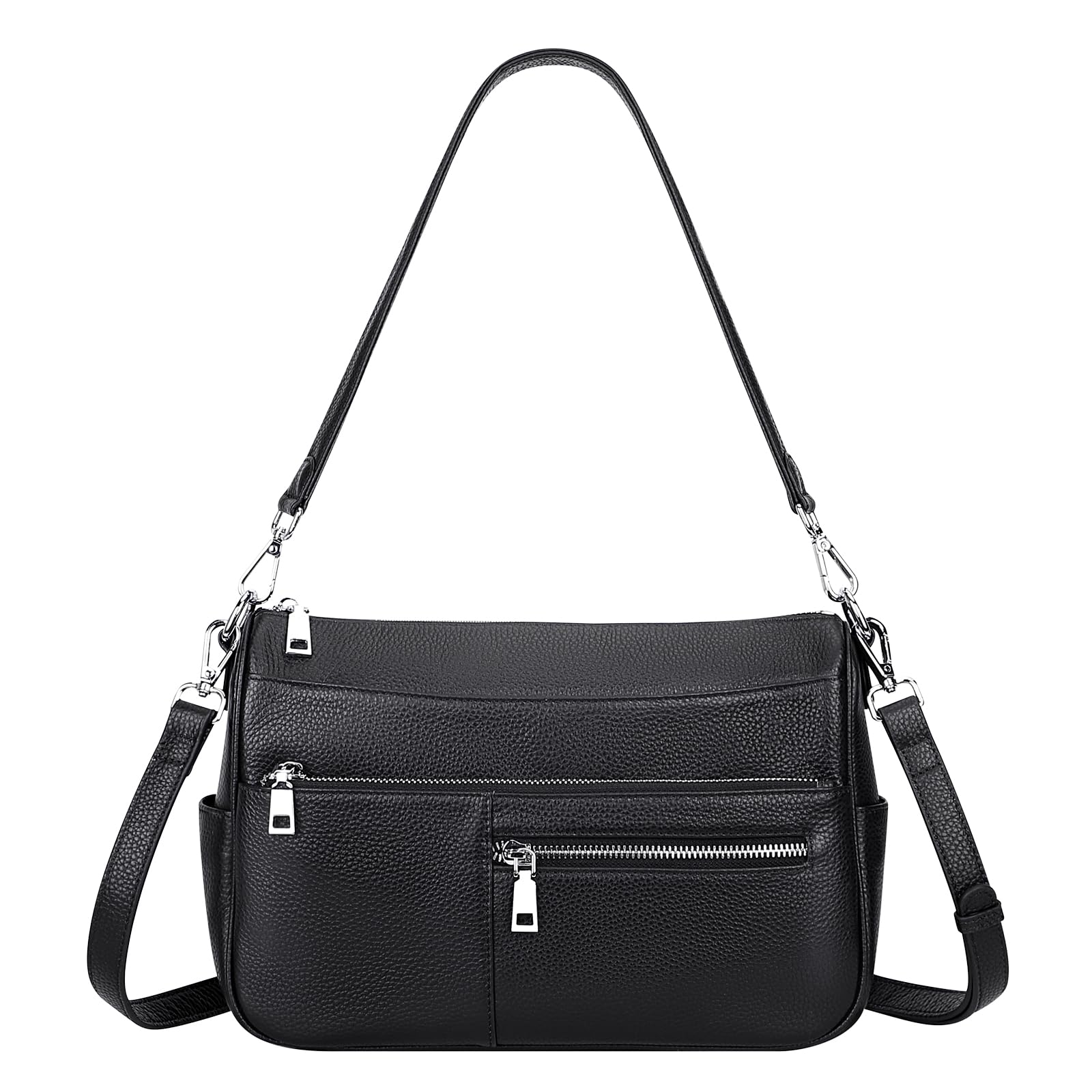 Genuine Leather Shoulder Bag for Women - Small Crossbody Handbag Purse with Adjustable Strap | Perfect for Work, Travel & Everyday Use