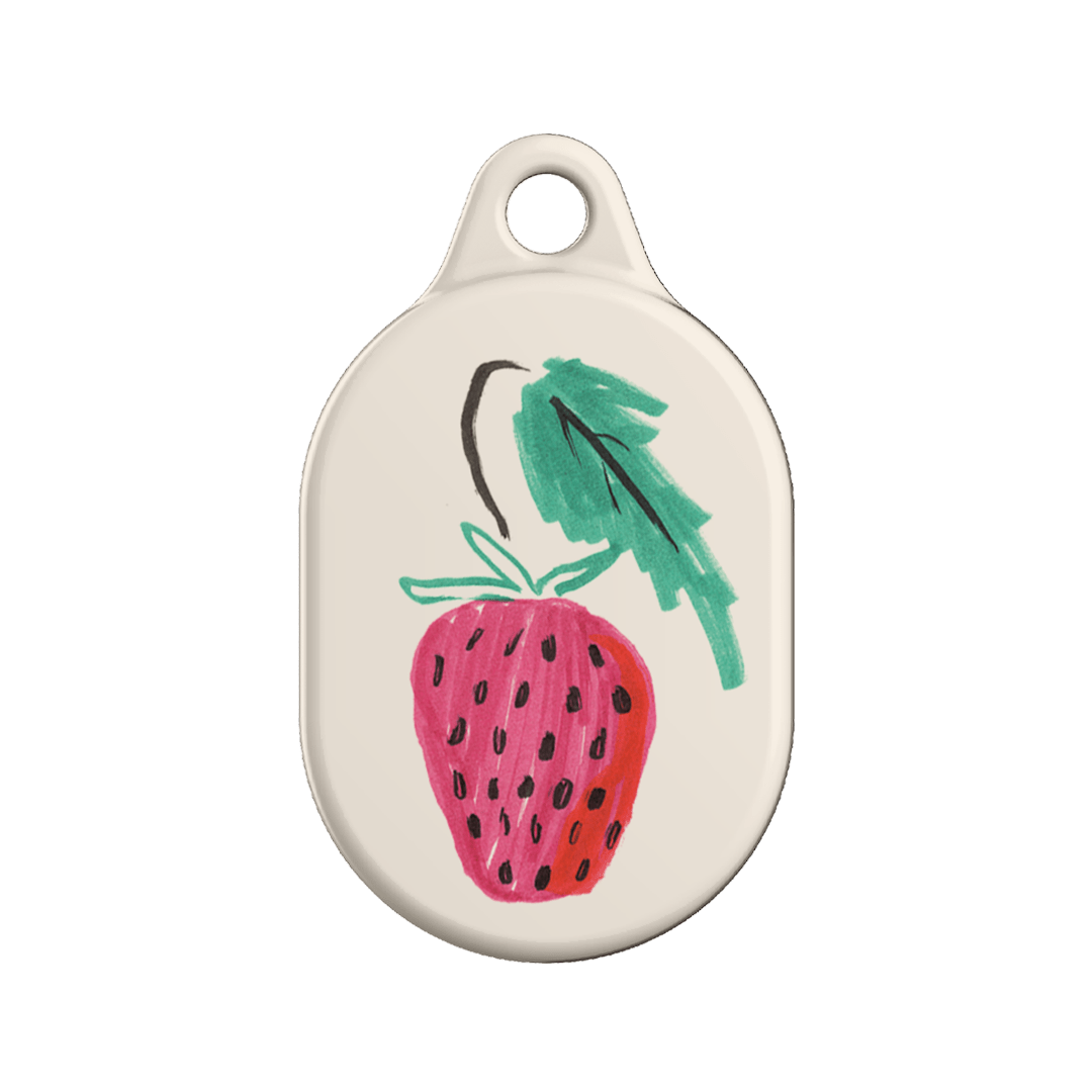Premium Strawberry AirTag Case - Cute & Durable Protective Cover for Apple AirTag - Perfect for Keychains, Bags & Travel Accessories