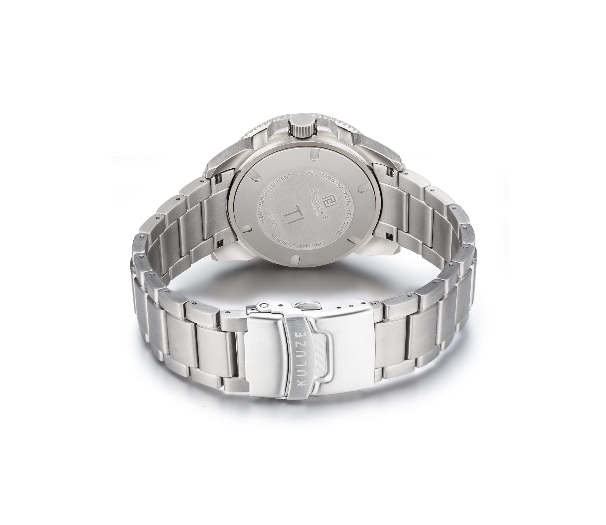 Premium Titanium Men's Automatic Mechanical Watch - 100M Waterproof, Unidirectional Rotating Bezel, Scratch-Resistant Sapphire Crystal with Luminous Coating - Durable Luxury Watch for Business, Outdoor & Formal Occasions