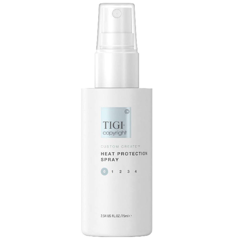 Tigi Copyright Heat Protection Spray - 2.54oz Travel Size Hair Styling Spray for Frizz Control & Shine | Perfect for Travel, Gym & On-The-Go Styling