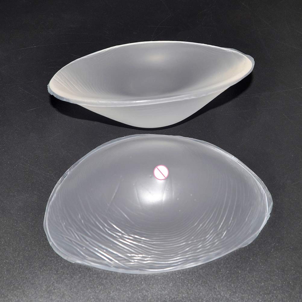 Premium Silicone Breast Forms - Transparent & Skin-Tone for Women | Mastectomy Bra Inserts | Concave Fake Breasts for Swimwear, Bikinis & Dresses | Comfortable & Natural-Looking Prosthesis for Daily Wear & Special Occasions