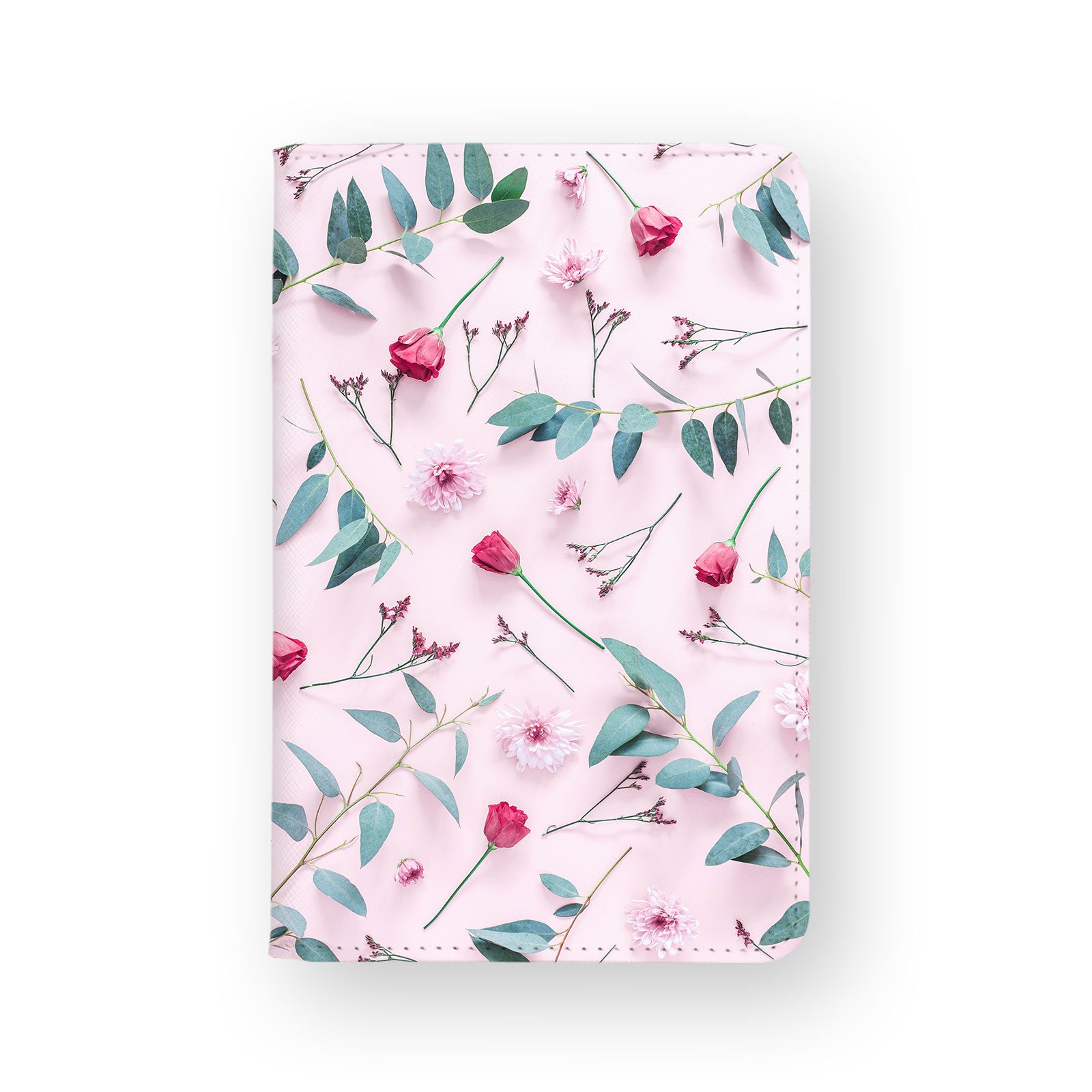 Flat Flower Travel Wallet - RFID Blocking Passport Holder for Women & Men - Perfect for Airplane, Vacation & Business Trips