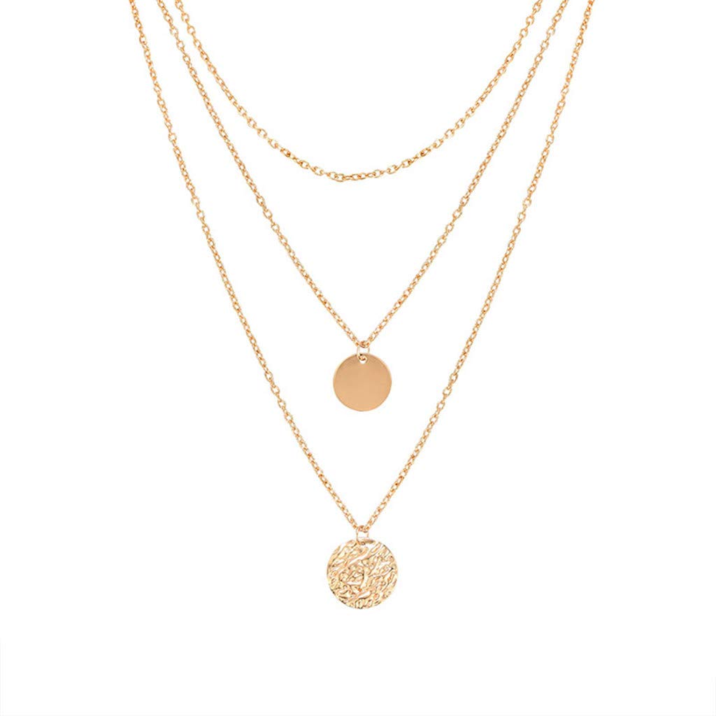Trendy Bump-Like Pendant Multilayer Chain Necklace - Irregular Statement Necklace for Women & Men | Perfect for Casual Wear, Parties, and Gift Giving