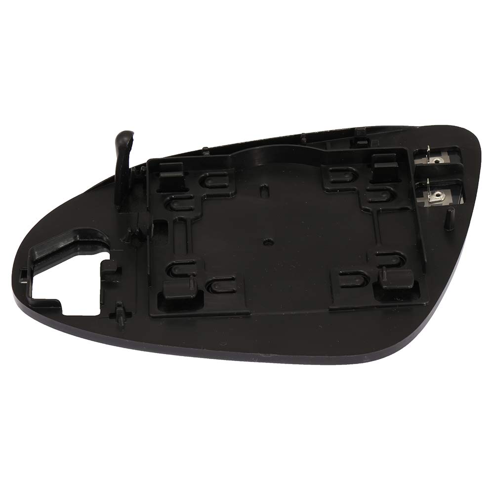 Heated Convex Side Mirror Glass Replacement - Right Side, Chrome, Compatible with 2012-2017 Toyota Camry, 2014-2017 Toyota Yaris, Toyota Corolla Solara (Part# 8K0949102E) - Perfect for Winter Driving & Enhanced Rear Visibility
