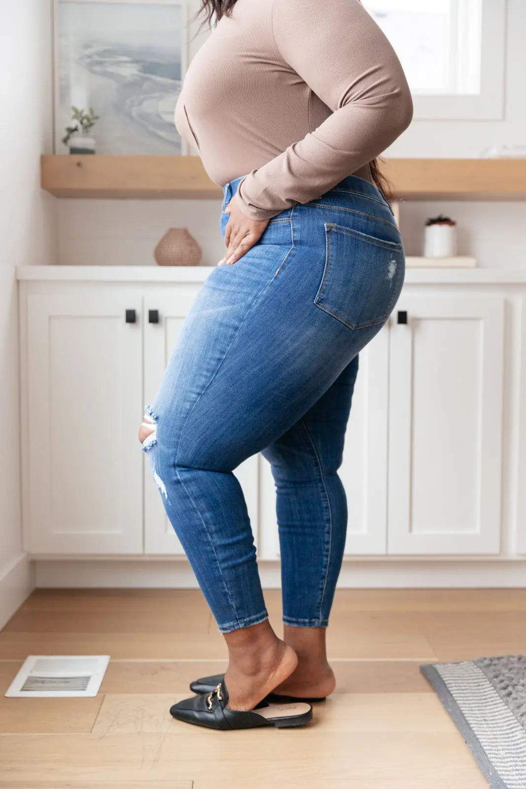 Get Together Mid Rise Skinny Jegging - Stretchy Comfortable Women's Jeans for Everyday Wear | Perfect for Work, Casual Outings & Travel
