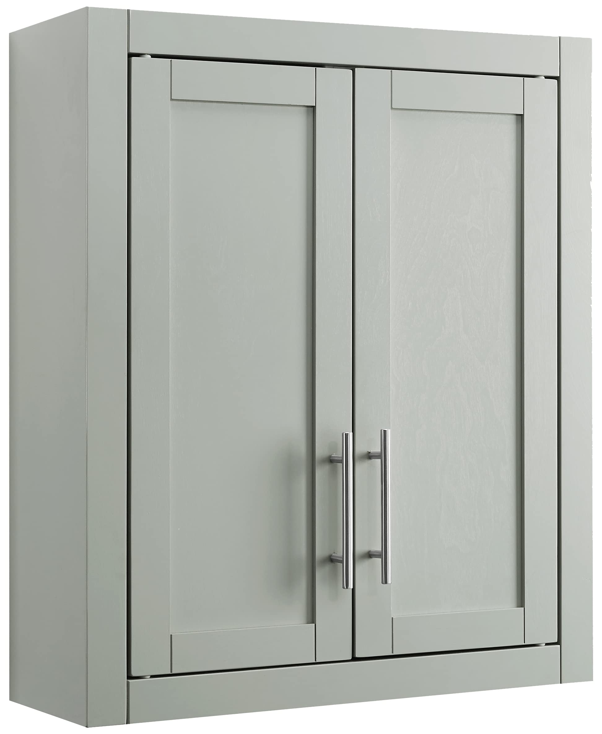 Crosley Savannah Wall Mounted Bathroom Storage Cabinet with Shelves - Gray Medicine Cabinet for Bathroom Organization & Space Saving - Perfect for Small Bathrooms, Apartments & Vanities
